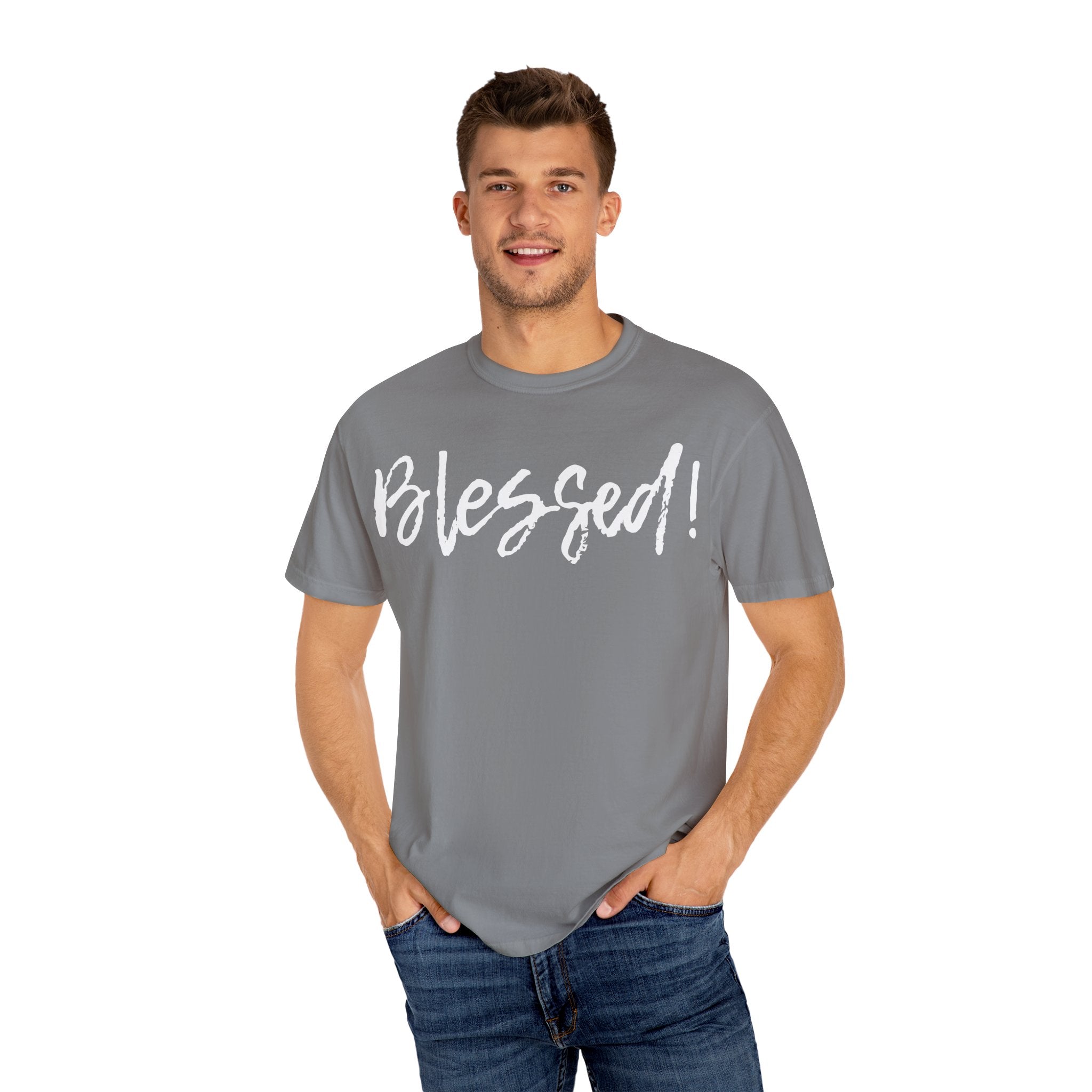 BLESSED! | Unisex Garment-Dyed T-shirt | (Jeremiah 17:7)