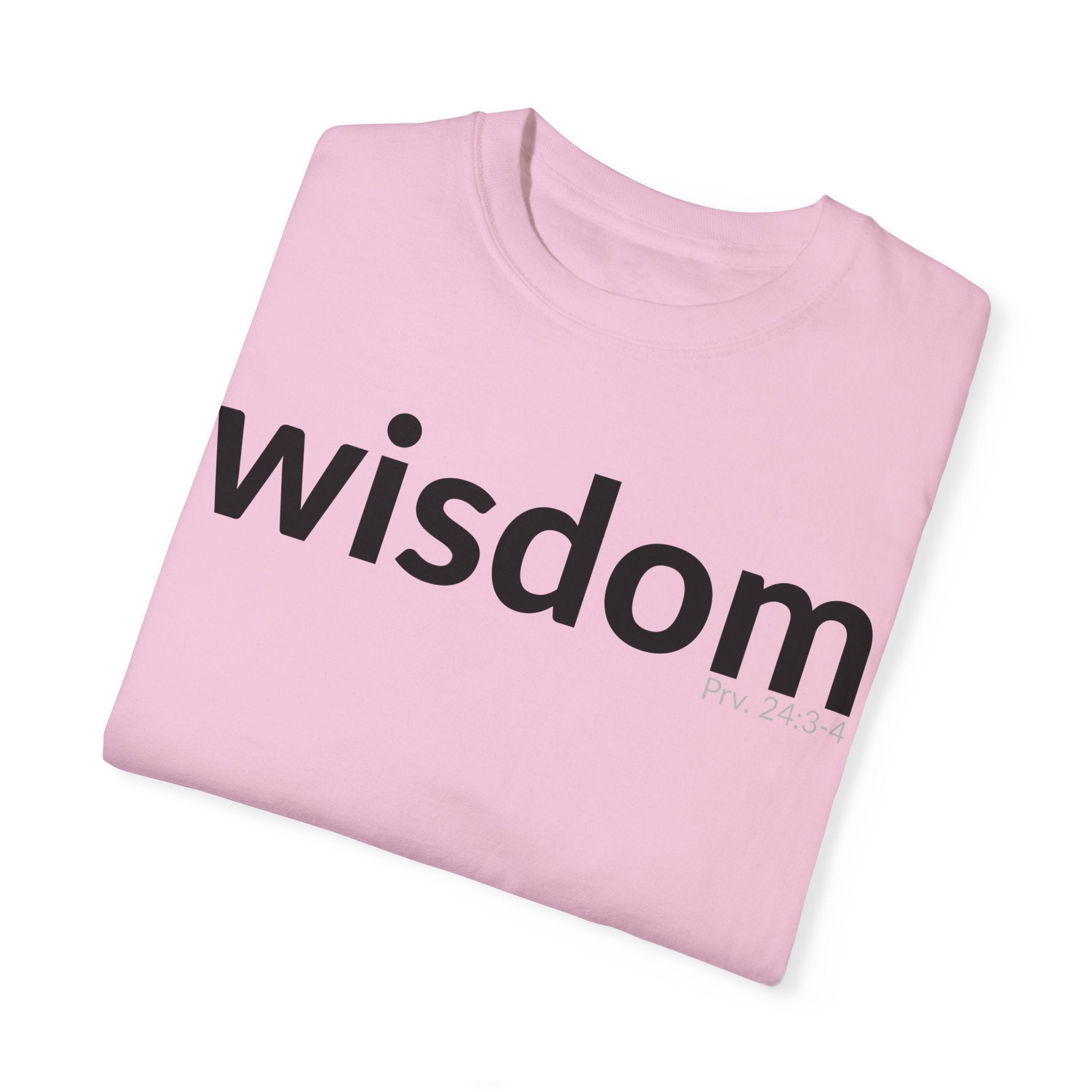 WISDOM | Faithware Collection – T-Shirt | Proverbs 24:3-4