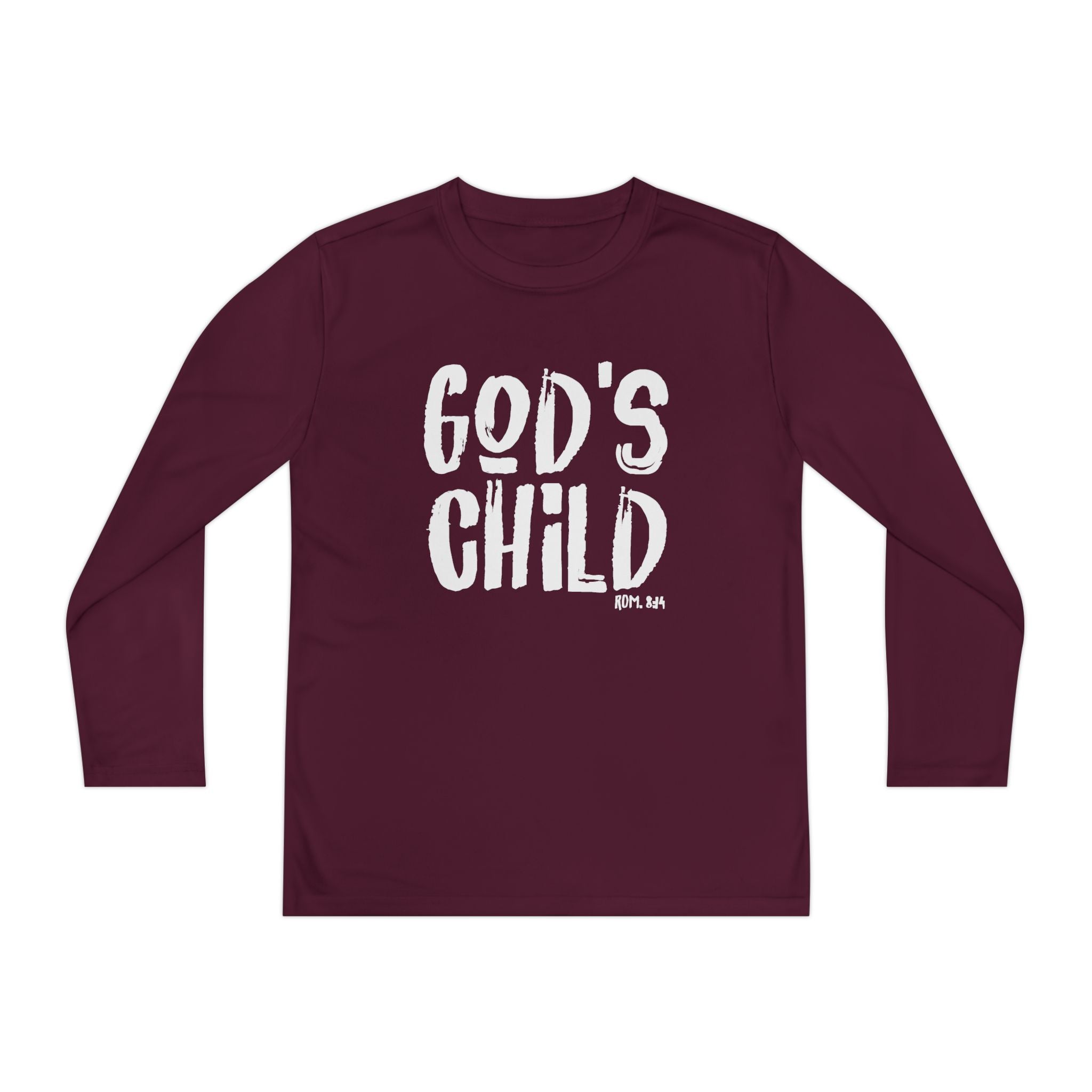 GOD'S CHILD! Collection | Youth Long Sleeve Tee | (Romans 8:14)