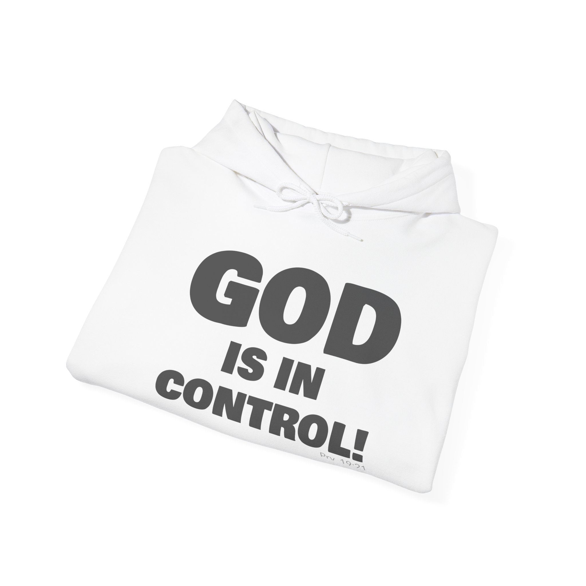 GOD IS IN CONTROL! | Hoodie | (Proverbs 19:21)