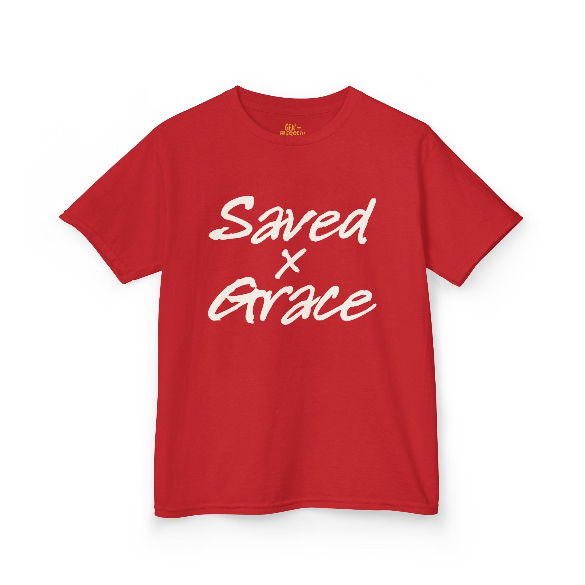Saved x Grace | Kids Tee | Motivational Kids Shirt, Gifts for Young Dreamers, Casual Kids Clothing, Back to School Tee, Kids Hustle Tee