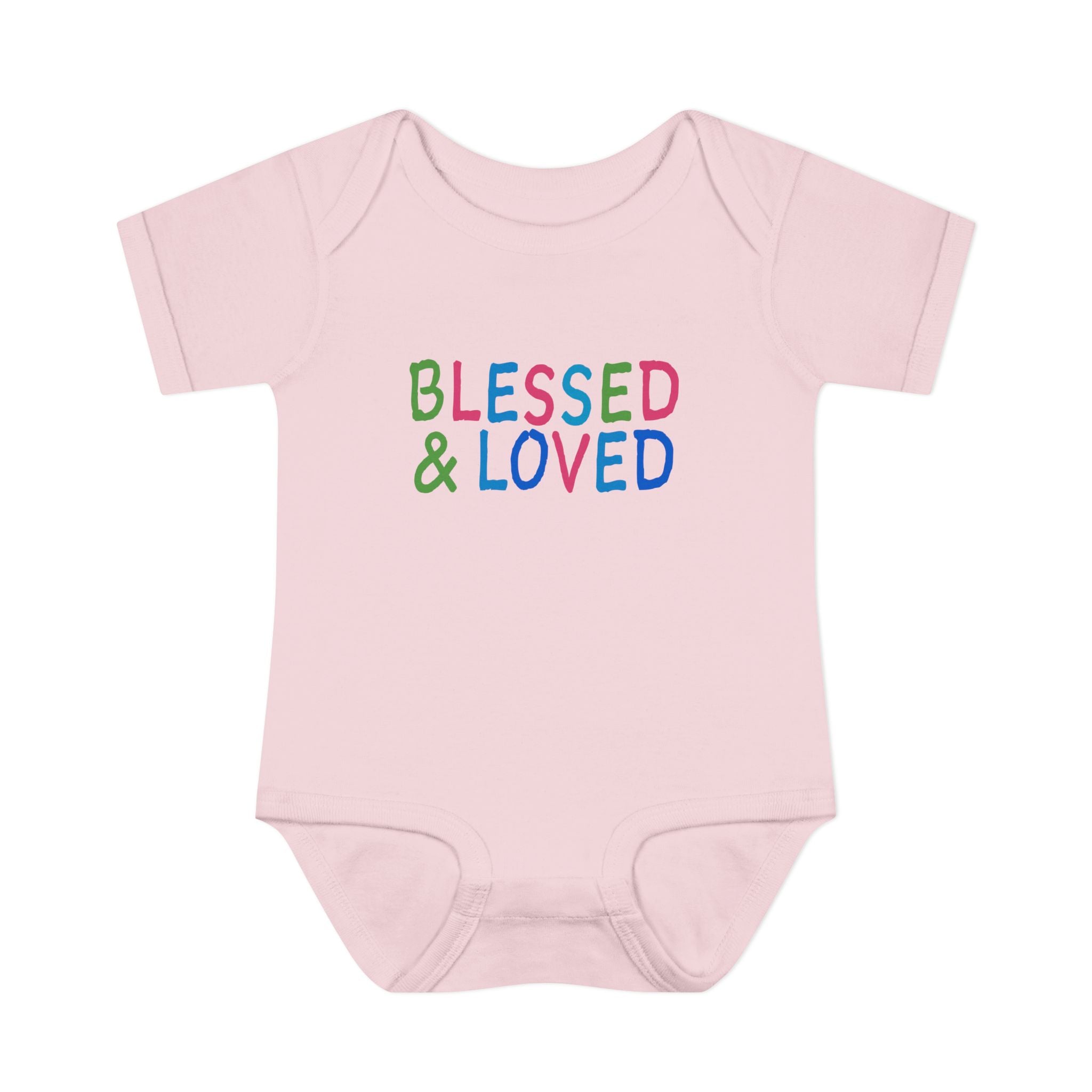 BLESSED AND LOVED | Infant Baby Bodysuit | Blessed and Loved Baby Infant