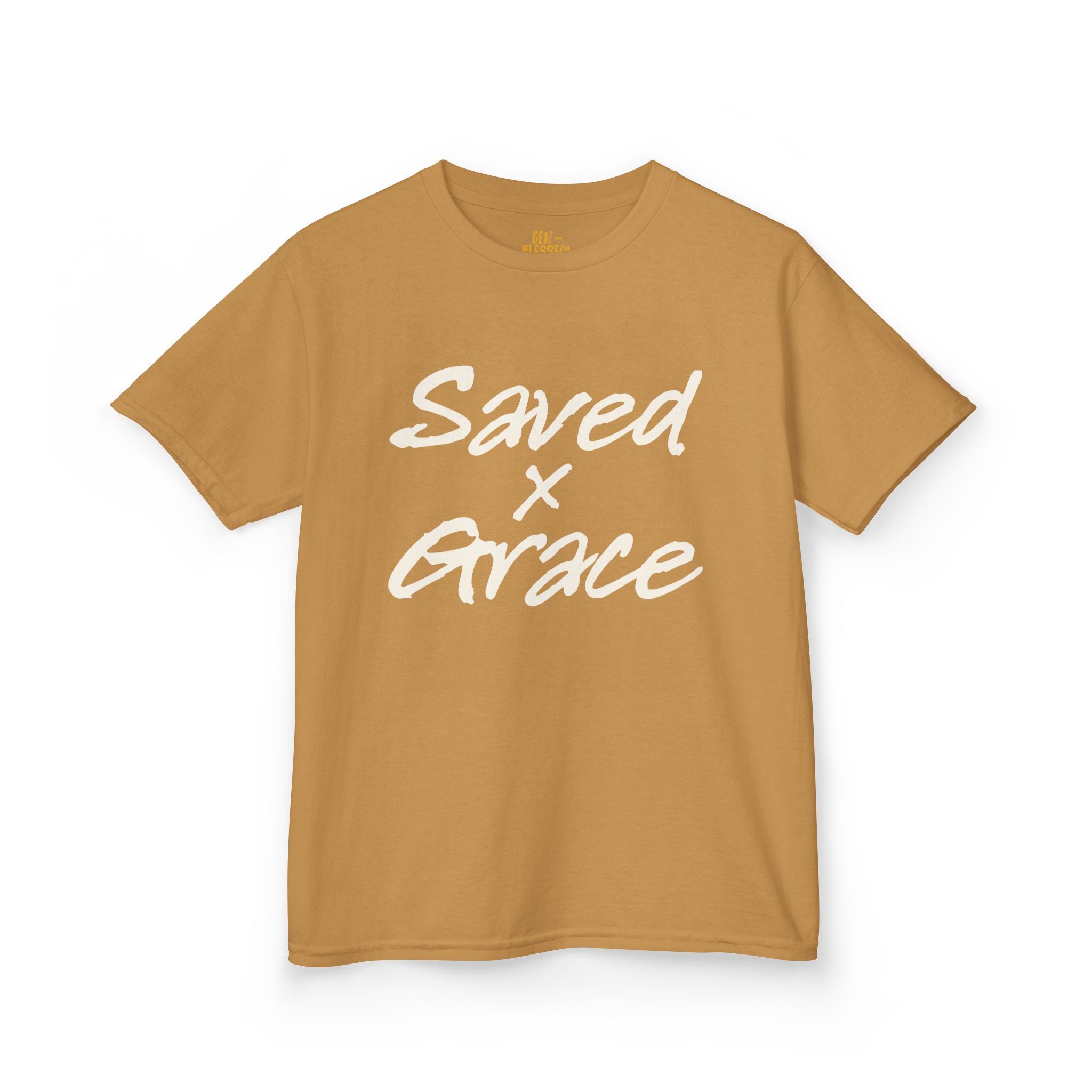 Saved x Grace | Kids Tee | Motivational Kids Shirt, Gifts for Young Dreamers, Casual Kids Clothing, Back to School Tee, Kids Hustle Tee