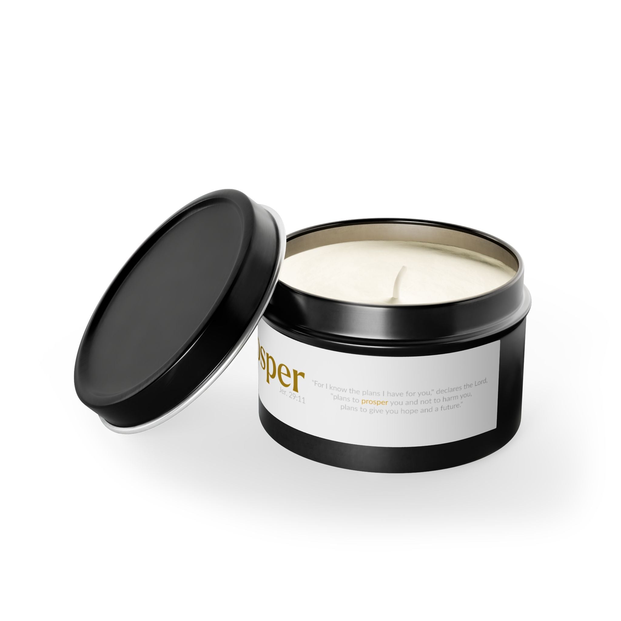 The PROSPER 29:11 Collection | Soy Aromatherapy Tin Travel Candles |