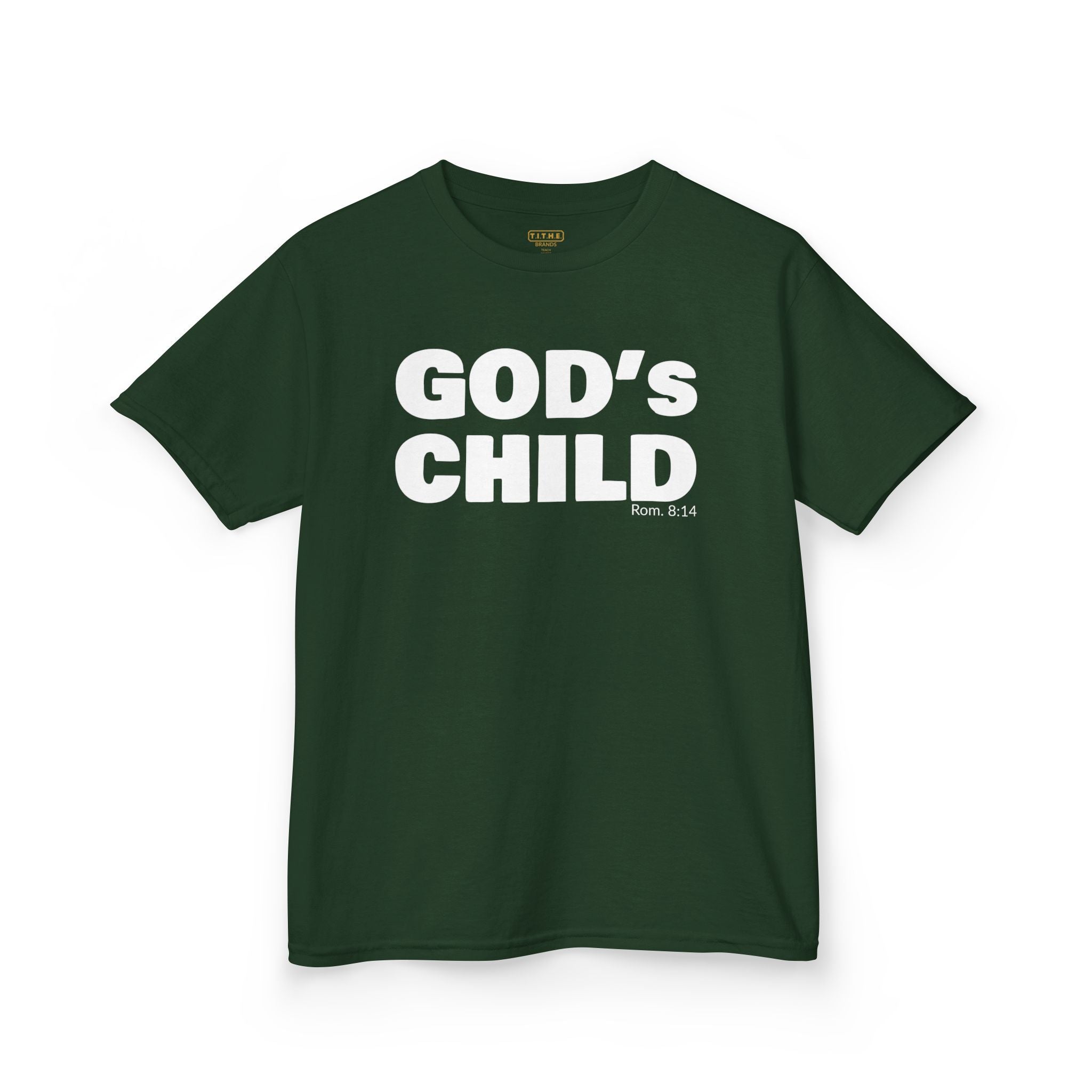GOD'S CHILD! Collection | Inspirational Youth Tee-Shirt | (Romans 8:14)
