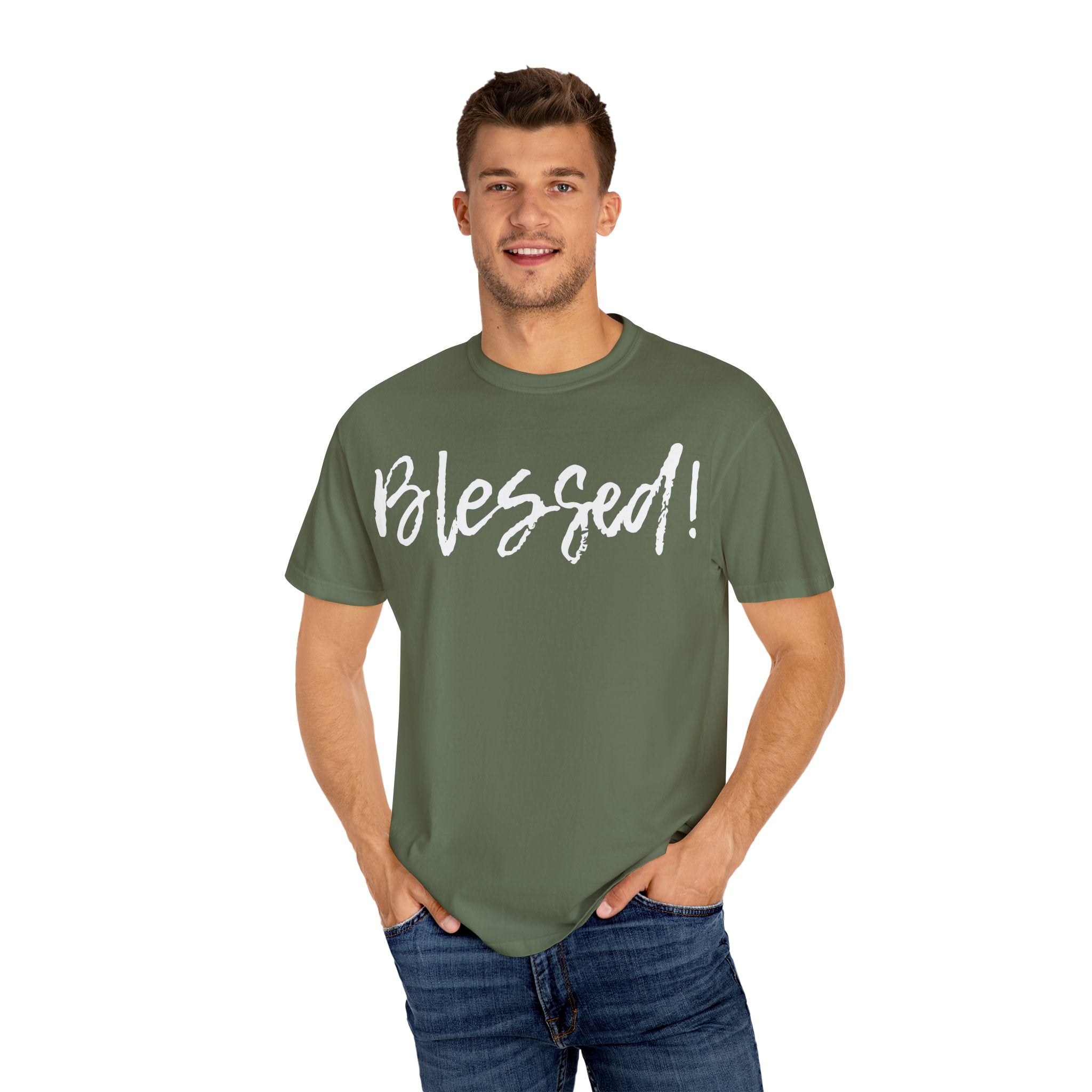 BLESSED! | Unisex Garment-Dyed T-shirt | (Jeremiah 17:7)