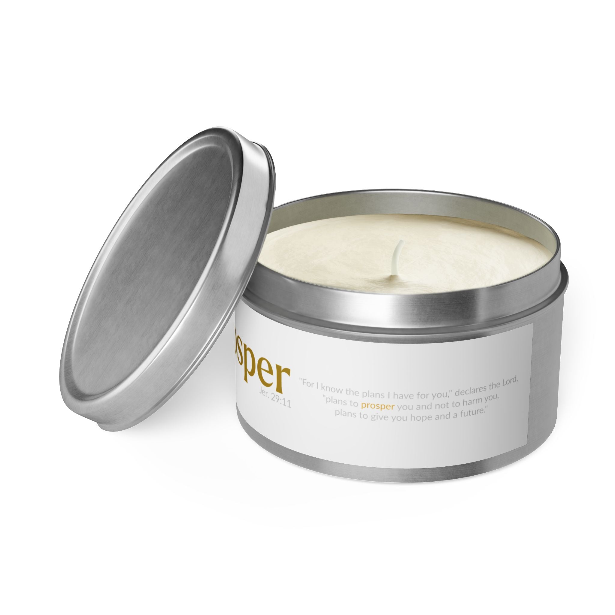 The PROSPER 29:11 Collection | Soy Aromatherapy Tin Travel Candles |