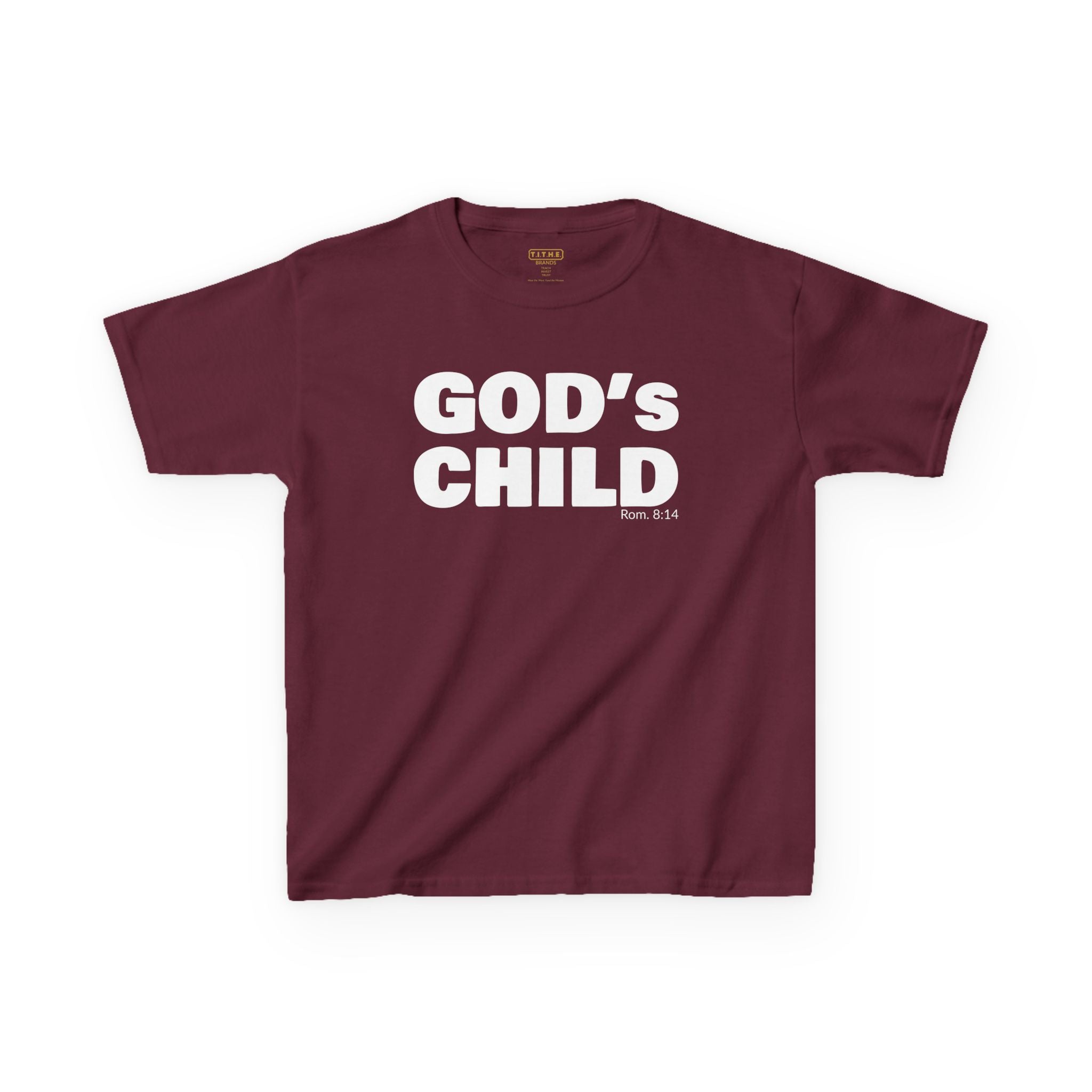 GOD'S CHILD! Collection | Inspirational Youth Tee-Shirt | (Romans 8:14)