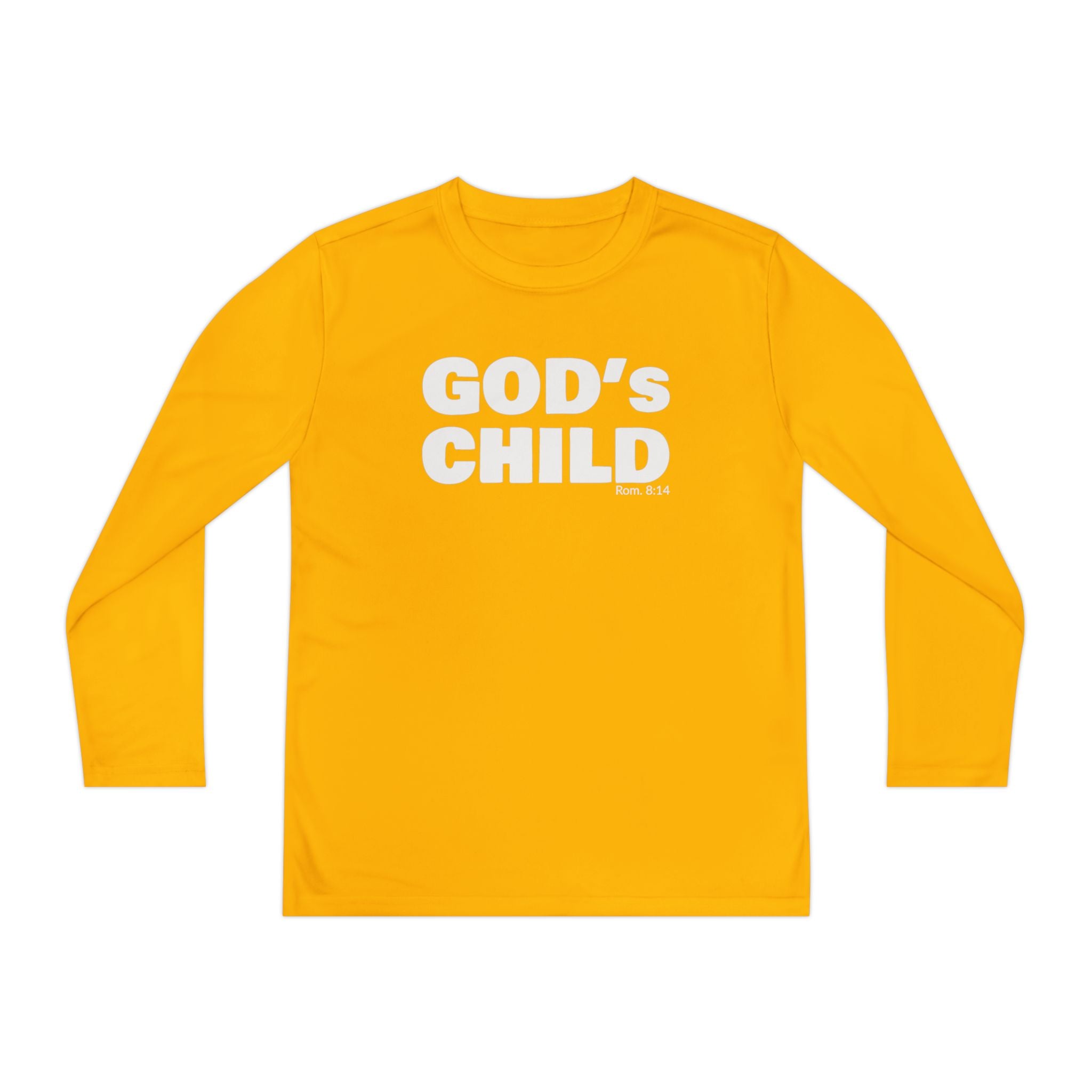 GOD'S CHILD! Collection Youth Long Sleeve Tee | (Romans 8:14)
