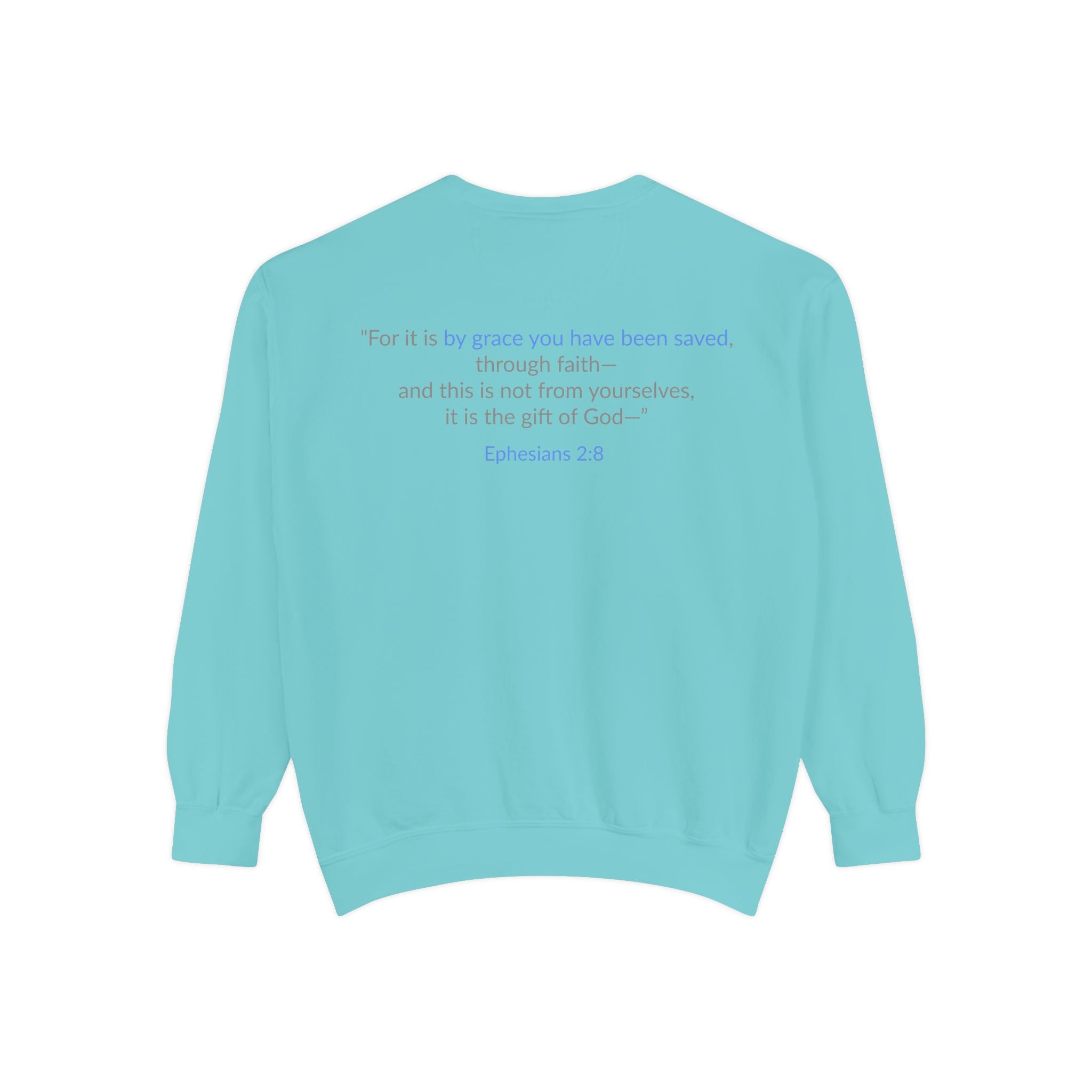 SAVED x GRACE Faithware Collection Unisex Sweatshirt | (Ephesians 2:8)