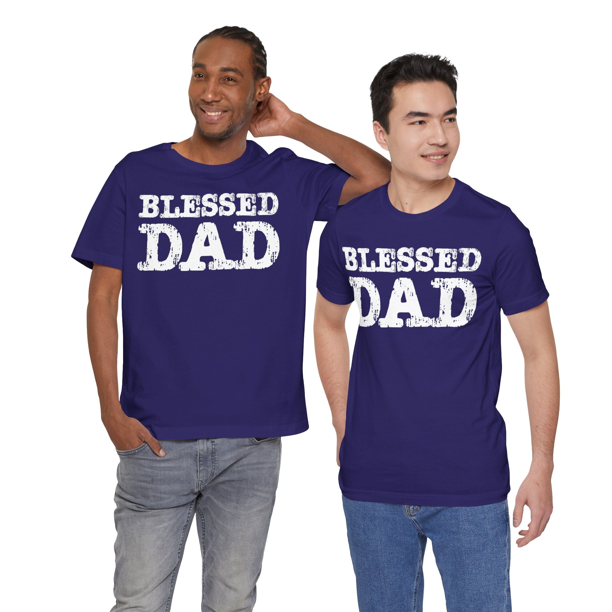 Blessed Dad Unisex Tee, Father's Day Gift, Dad Birthday Shirt, Casual Wear for Dads, Family Reunion Apparel, Comfortable T-Shirt