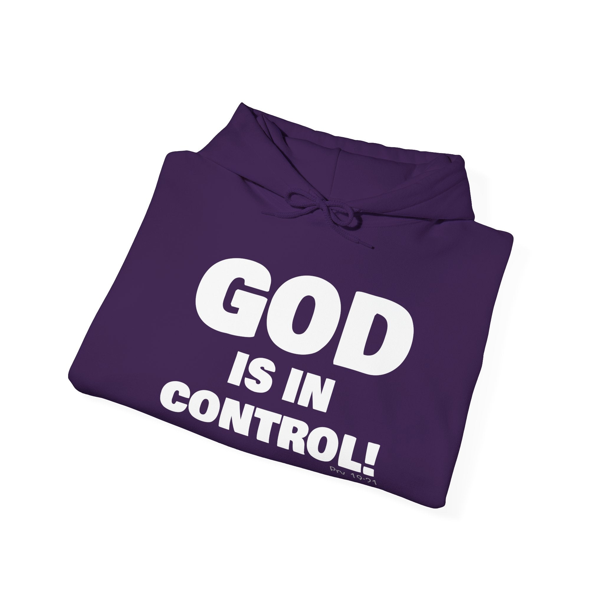 GOD IS IN CONTROL! | Hoodie | (Proverbs 19:21)