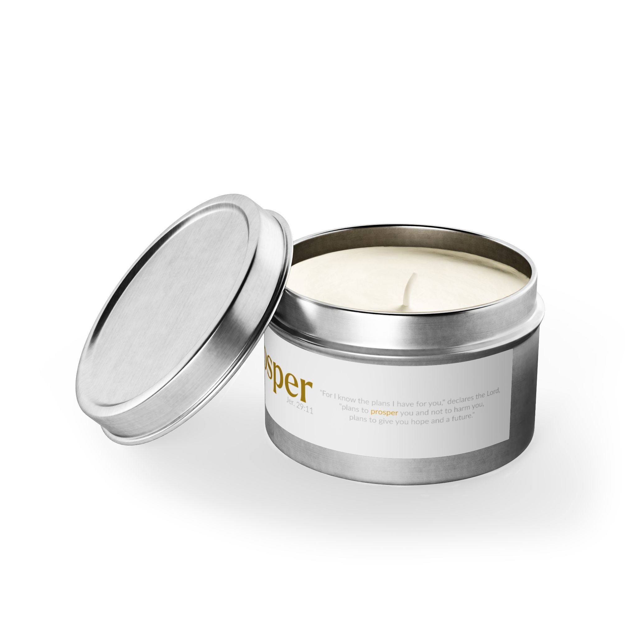 The PROSPER 29:11 Collection | Soy Aromatherapy Tin Travel Candles |