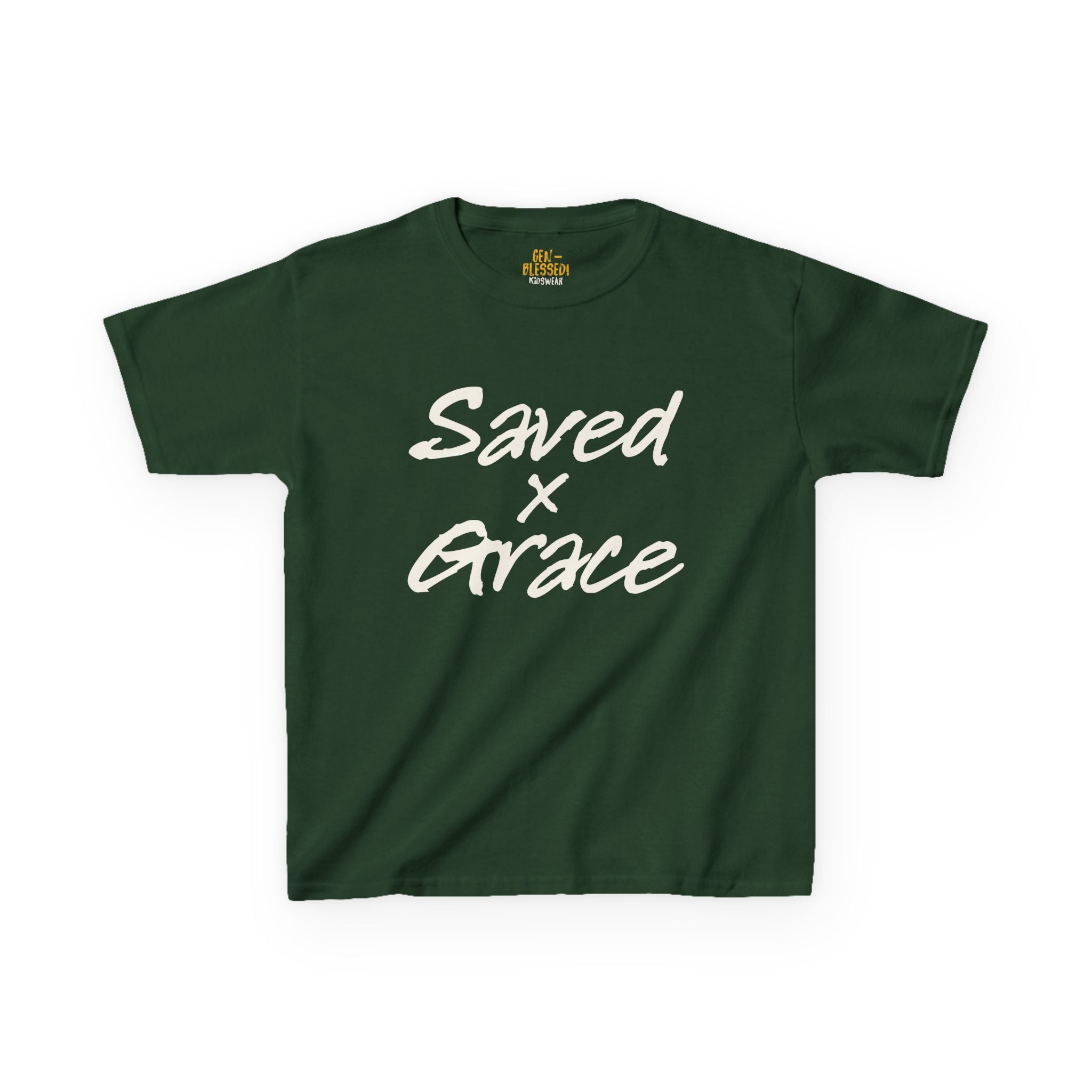 Saved x Grace | Kids Tee | Motivational Kids Shirt, Gifts for Young Dreamers, Casual Kids Clothing, Back to School Tee, Kids Hustle Tee