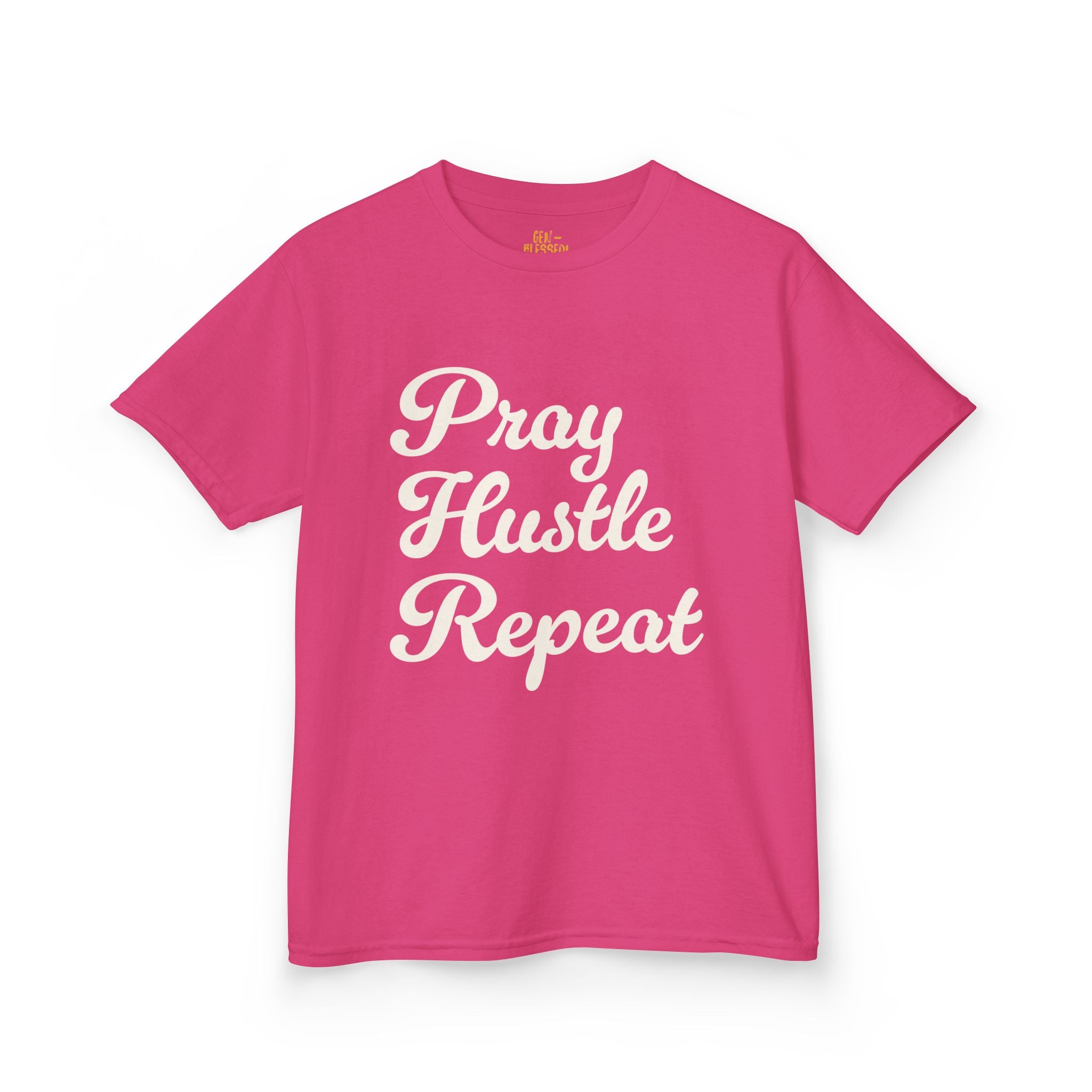 Pray Hustle Repeat | Kids Tee | Gen-BLESSED! Kidswear Collection