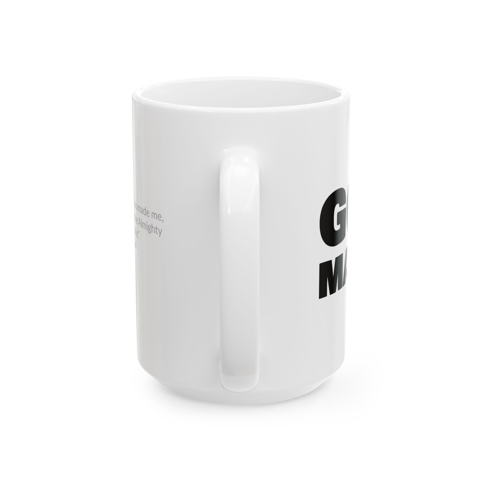GOD MADE! Collection - Mug | Job 33:4 (white)