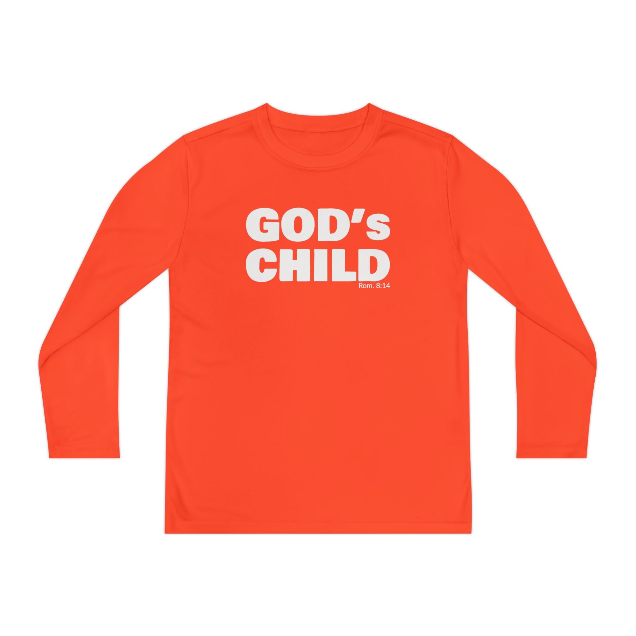 GOD'S CHILD! Collection Youth Long Sleeve Tee | (Romans 8:14)