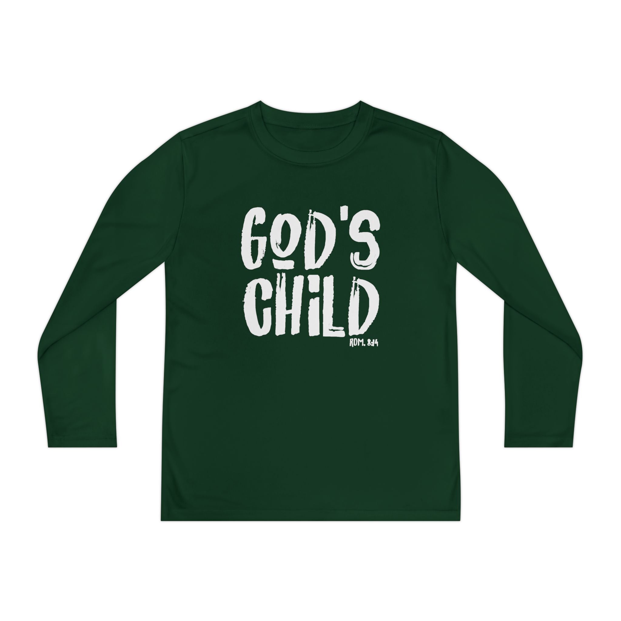 GOD'S CHILD! Collection | Youth Long Sleeve Tee | (Romans 8:14)