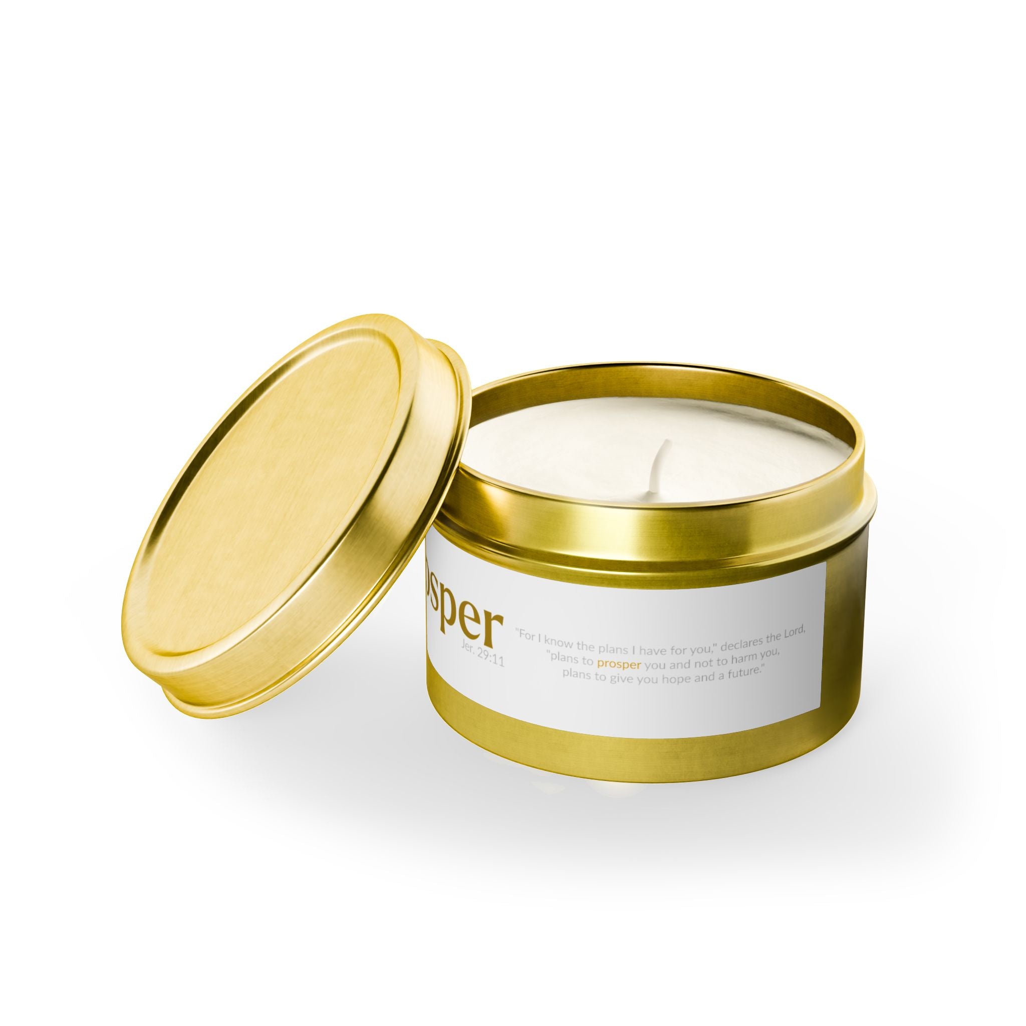 The PROSPER 29:11 Collection | Soy Aromatherapy Tin Travel Candles |