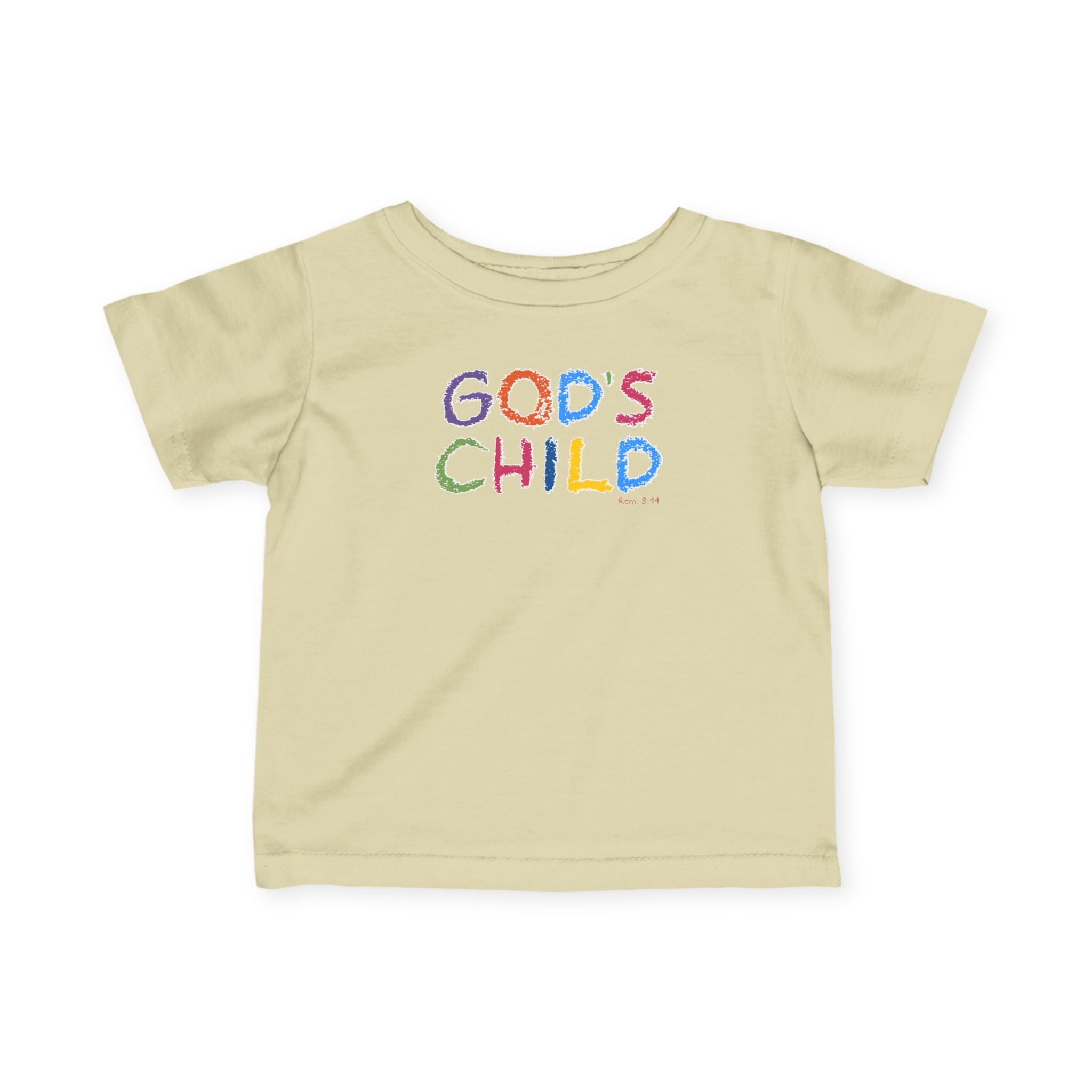 GOD'S CHILD! | Colorful Infant Fine Jersey Tee | Baby Heirs Collection (Roman's 8:14)