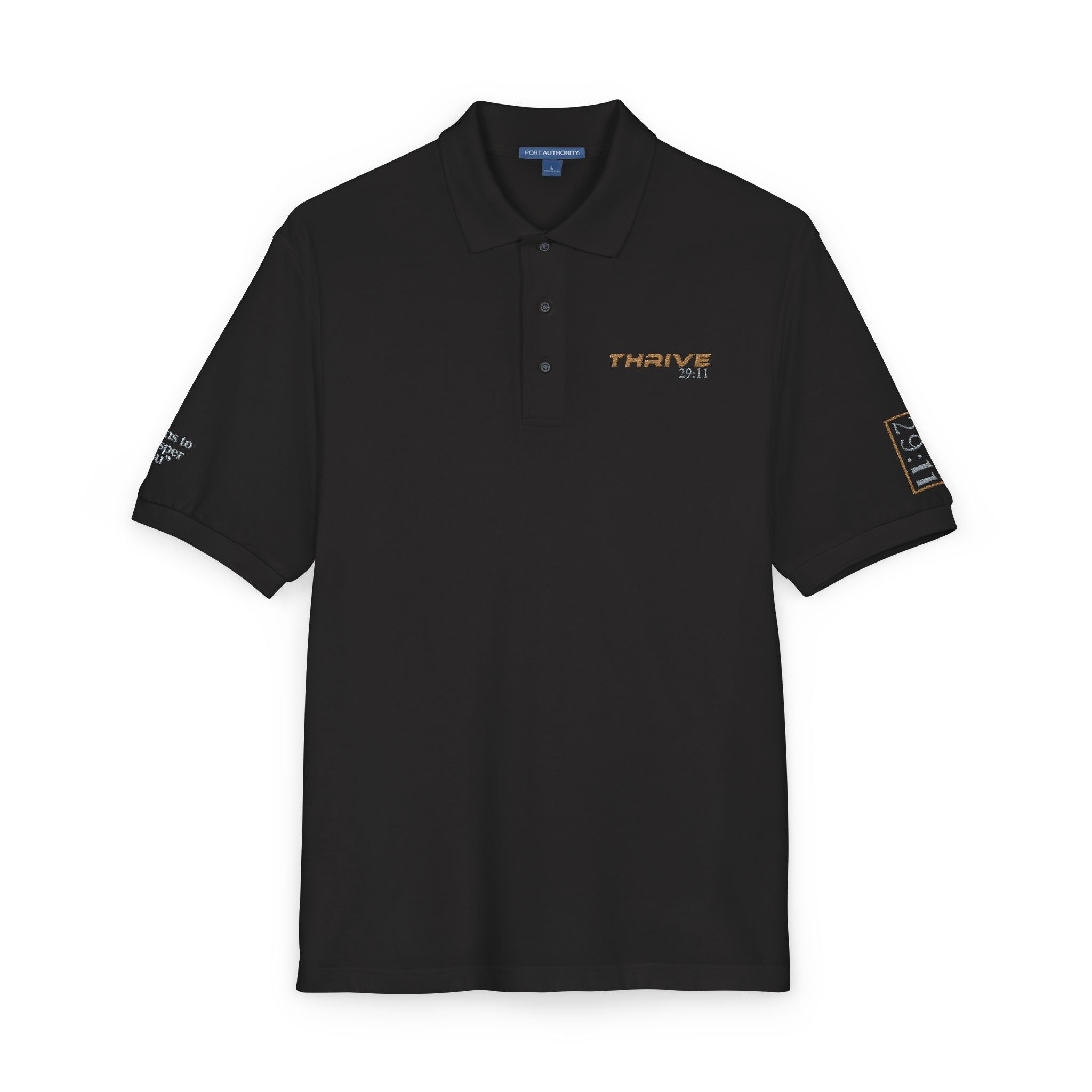 THRIVE 29:11 Collection | Unisex Embroidered Polo Shirt | (Jeremiah 29:11)