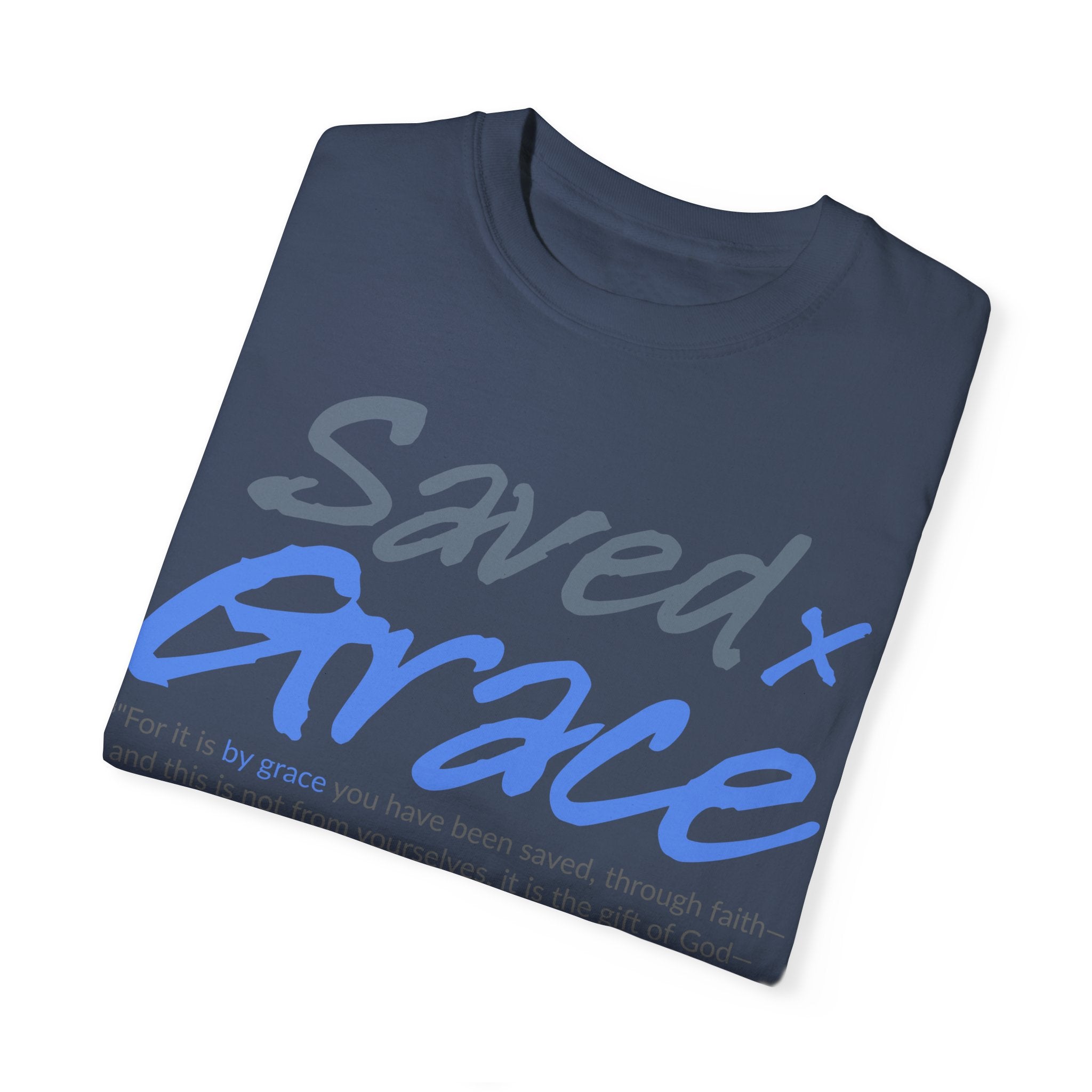 SAVED x GRACE Faithware Collection Unisex T-shirt | (Ephesians 2:8)