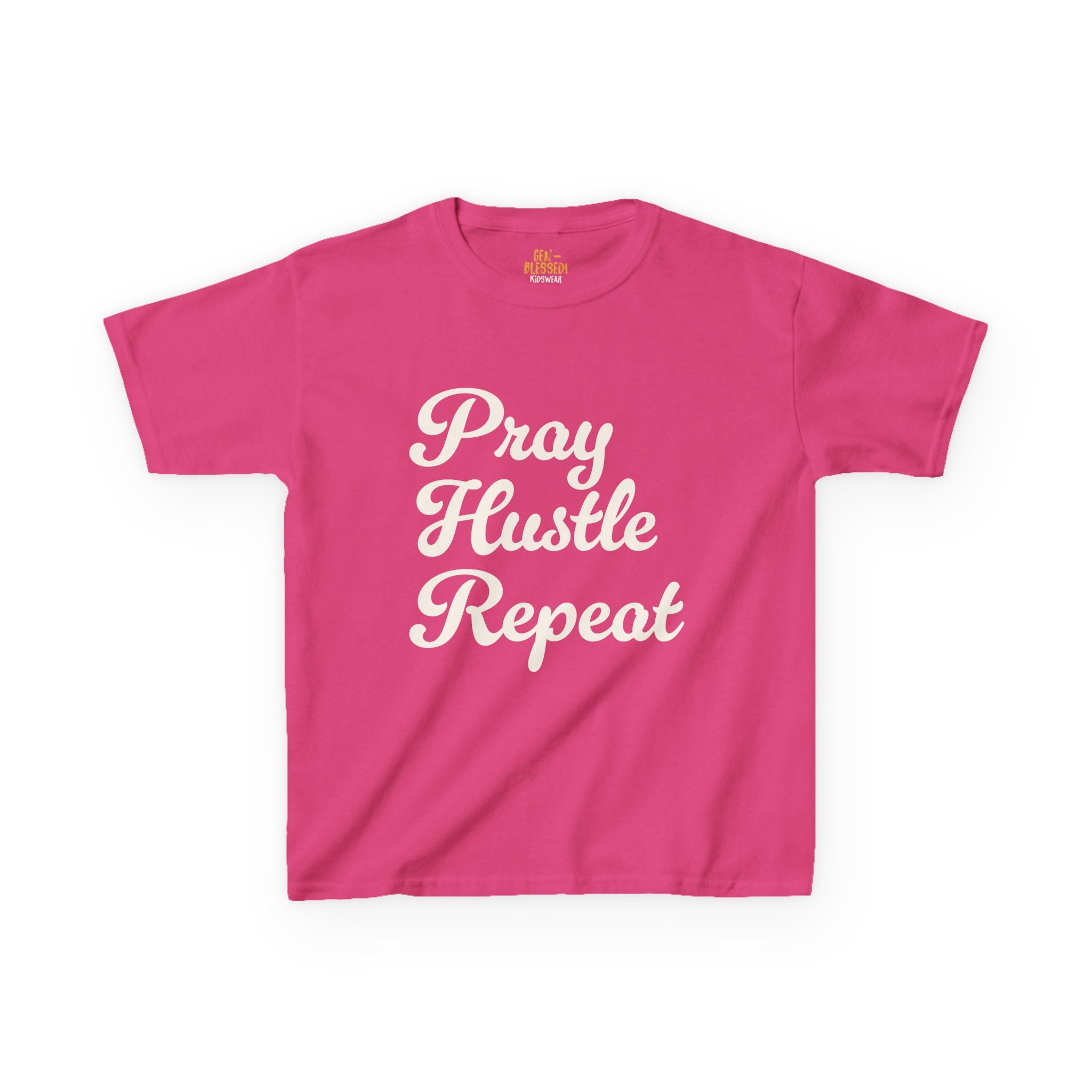 Pray Hustle Repeat | Kids Tee | Gen-BLESSED! Kidswear Collection