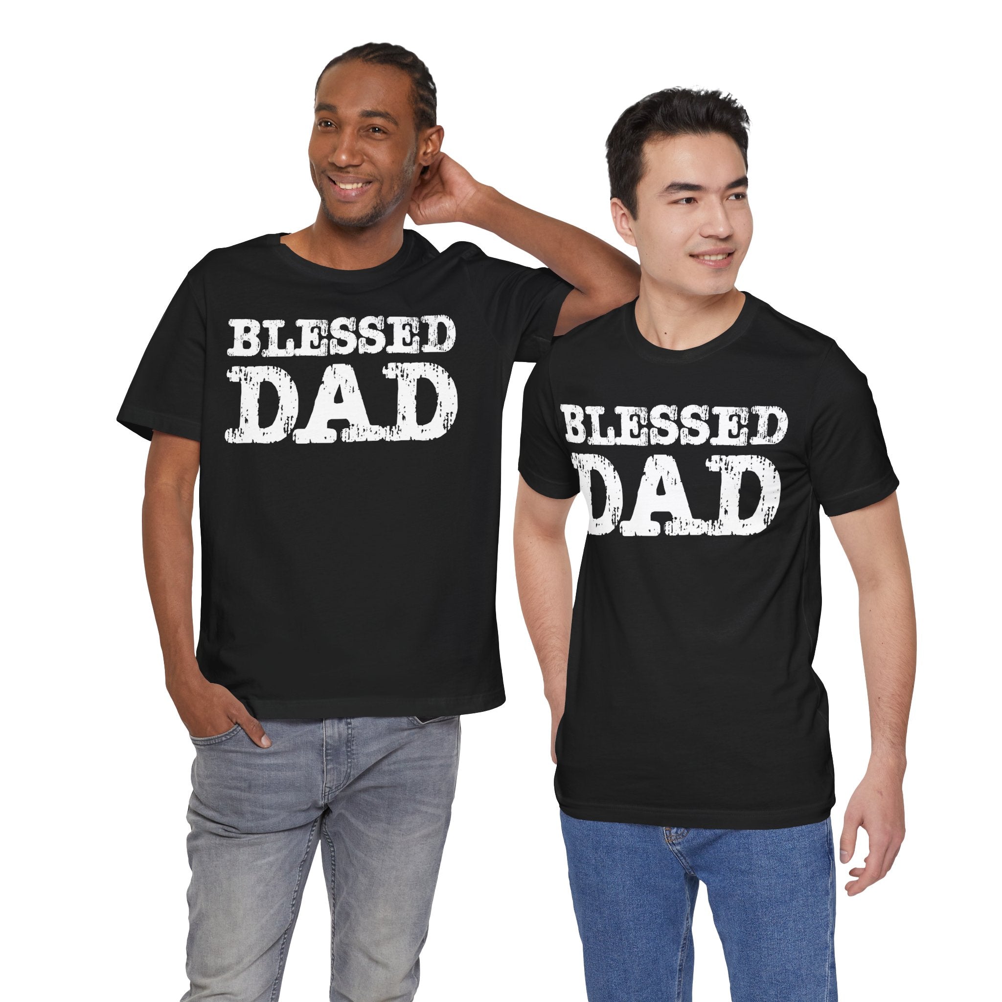 Blessed Dad Unisex Tee, Father's Day Gift, Dad Birthday Shirt, Casual Wear for Dads, Family Reunion Apparel, Comfortable T-Shirt