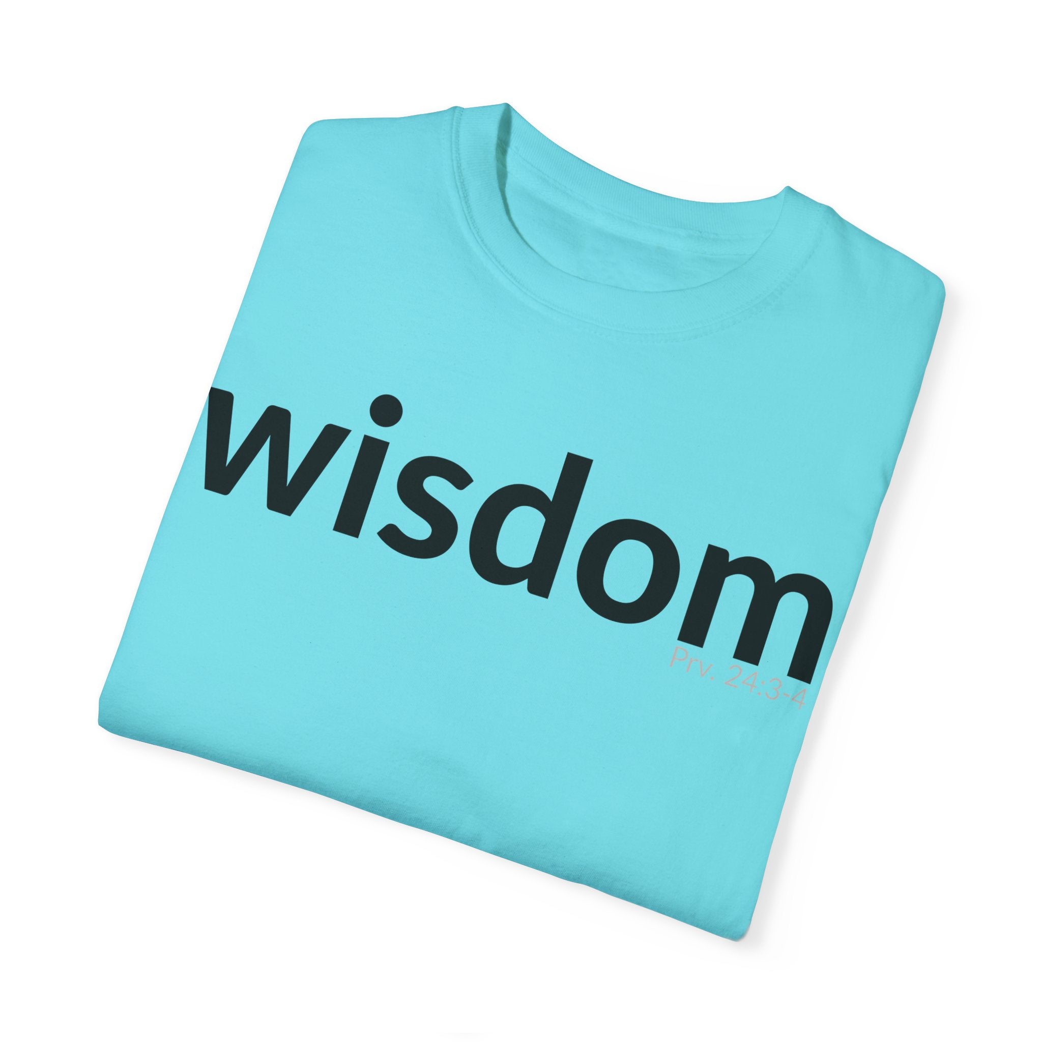 WISDOM | Faithware Collection – T-Shirt | Proverbs 24:3-4