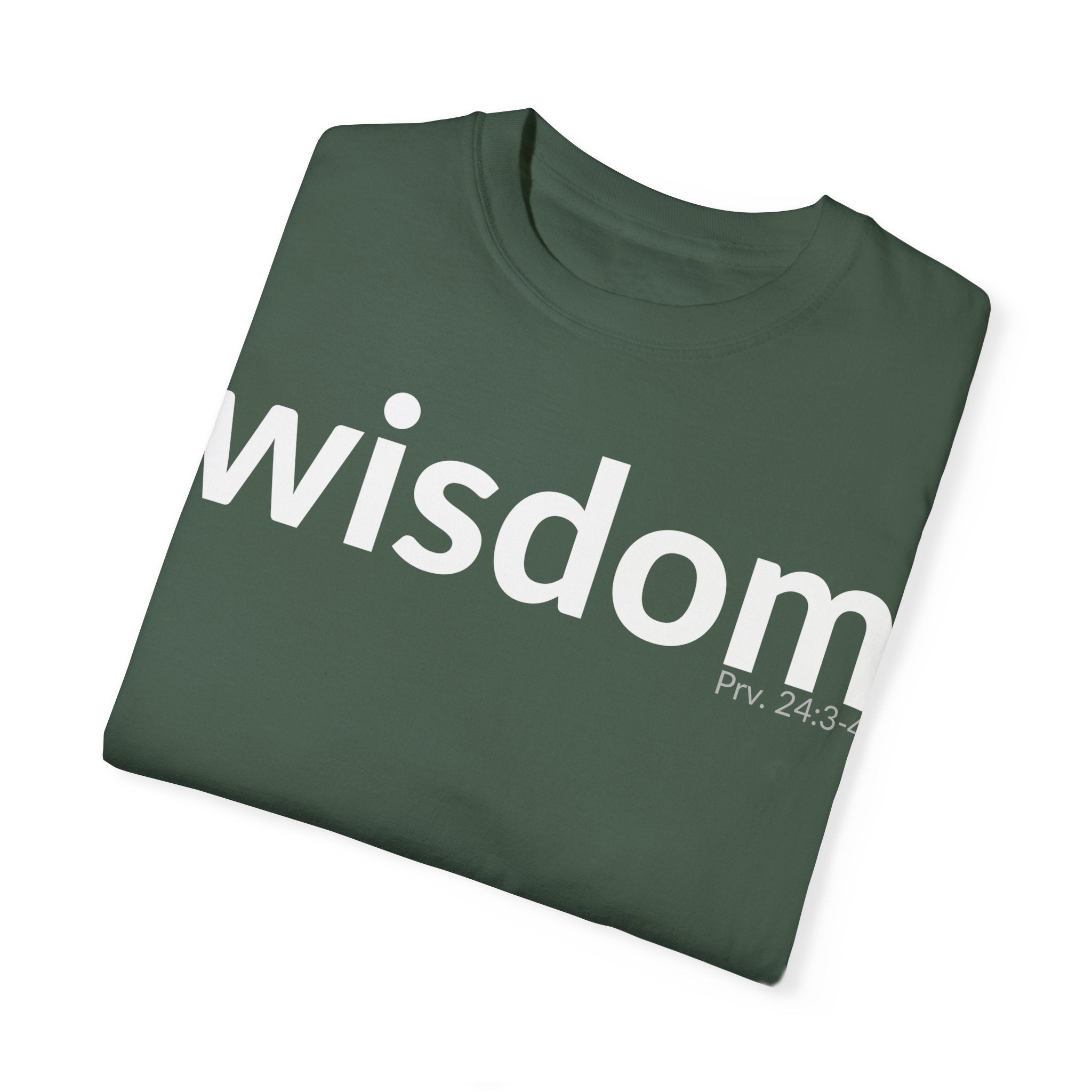 WISDOM | Faithware Collection – T-Shirt | Proverbs 24:3-4