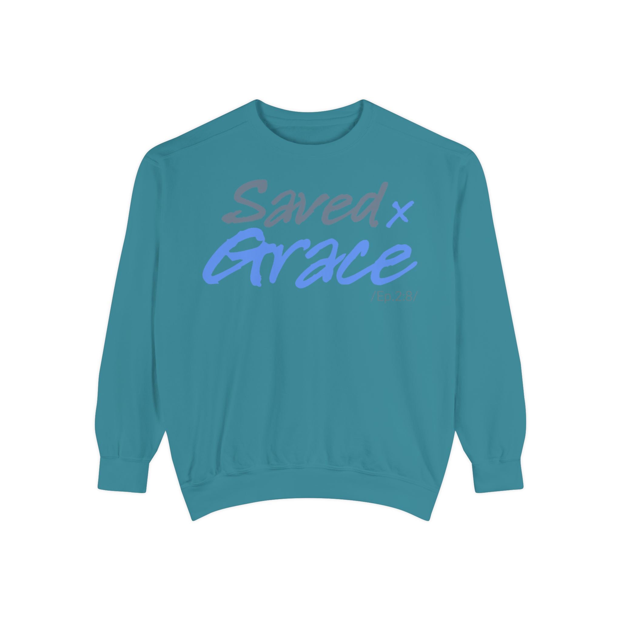 SAVED x GRACE Faithware Collection Unisex Sweatshirt | (Ephesians 2:8)