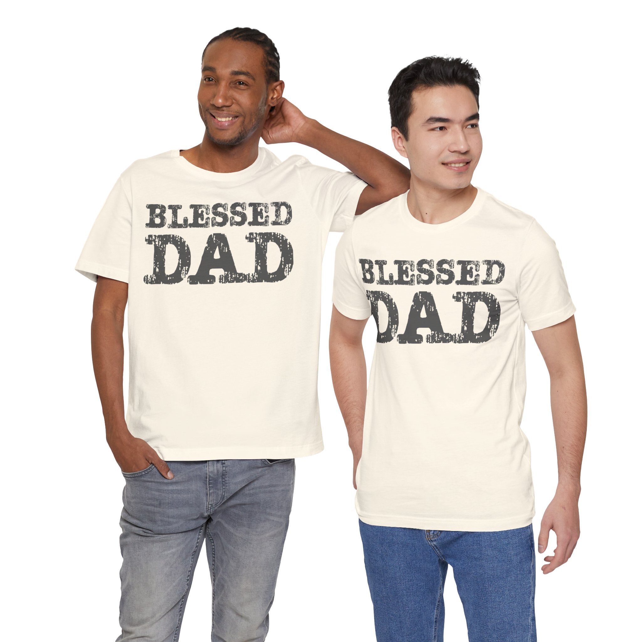 Blessed Dad Unisex Tee, Father's Day Gift, Dad Birthday Shirt, Casual Wear for Dads, Family Reunion Apparel, Comfortable T-Shirt