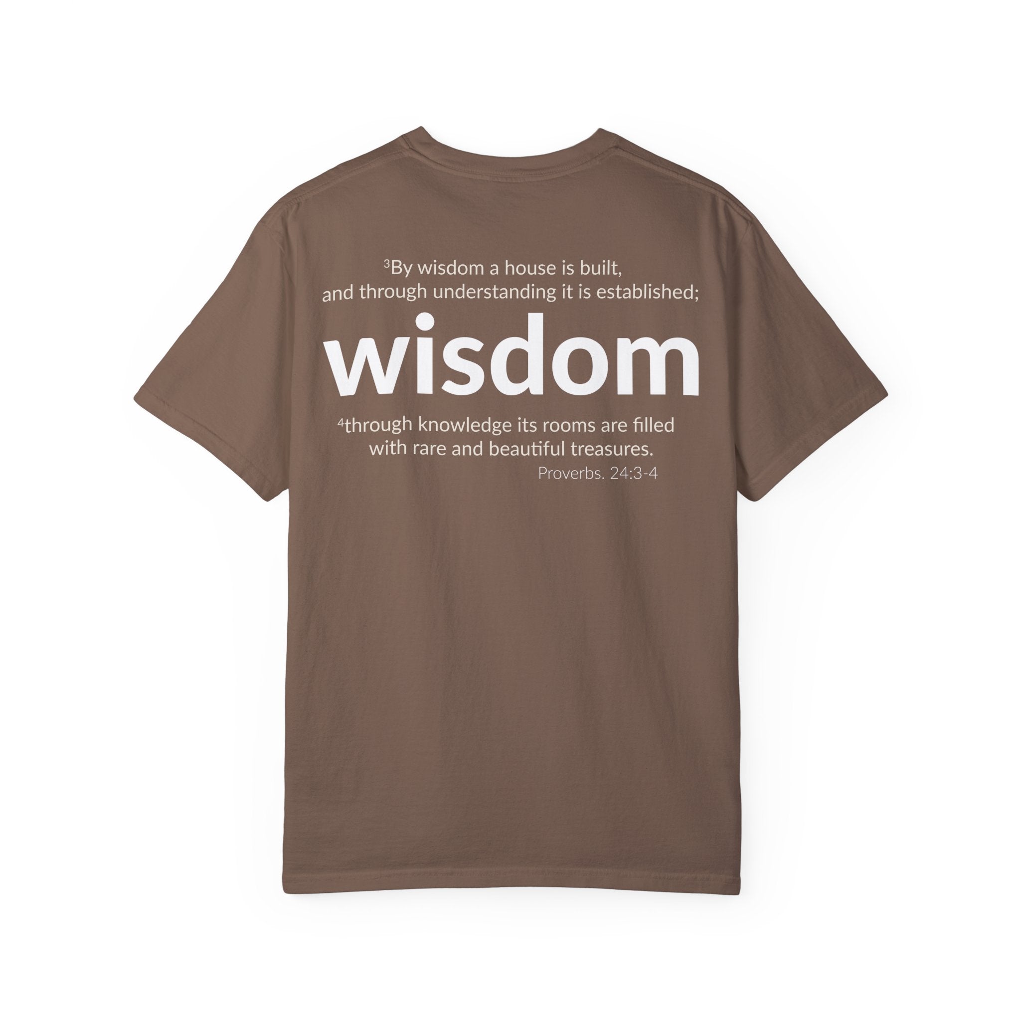 WISDOM | Faithware Collection – T-Shirt | Proverbs 24:3-4