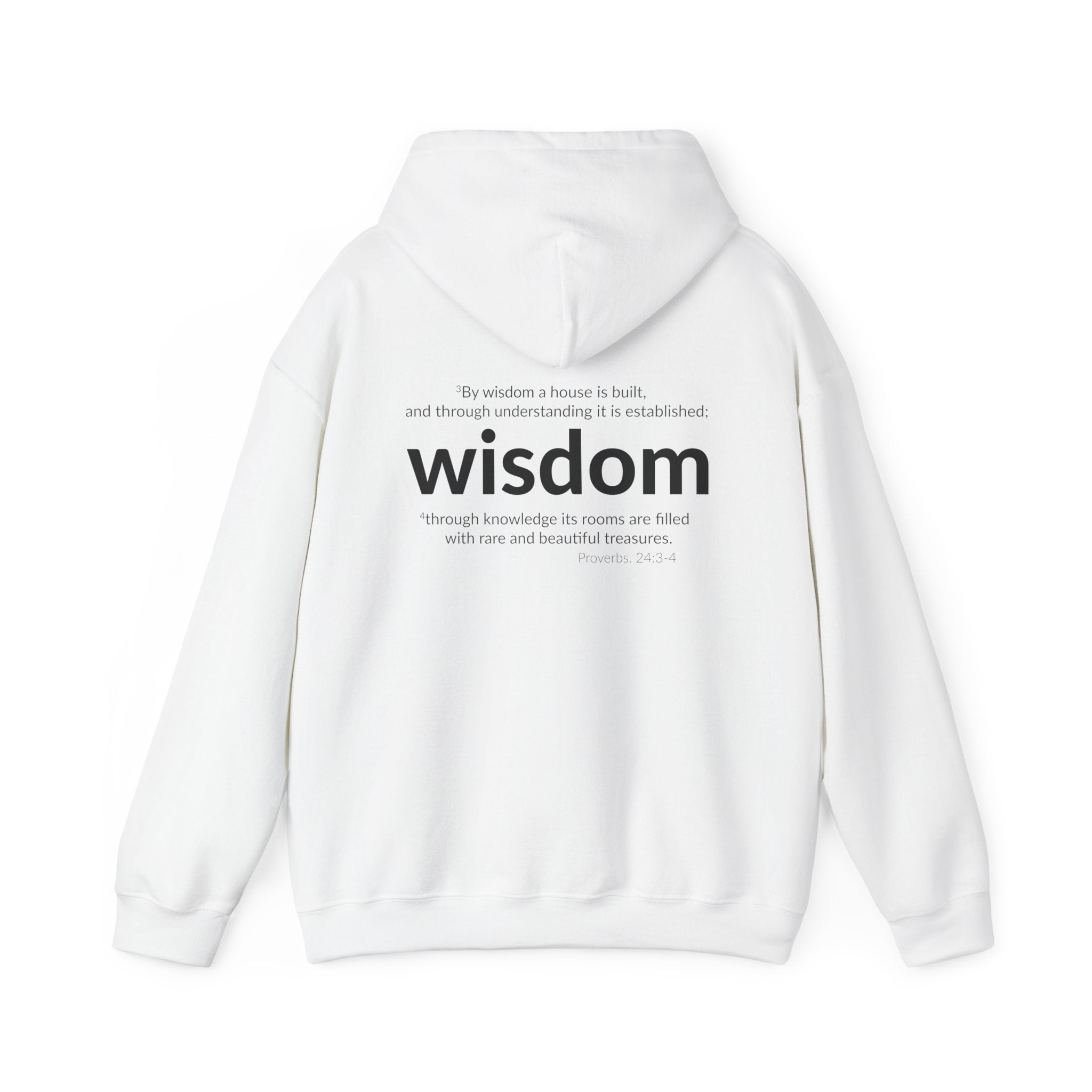 WISDOM | Faithware Collection – Hoodie | (Proverbs 24:3-4)