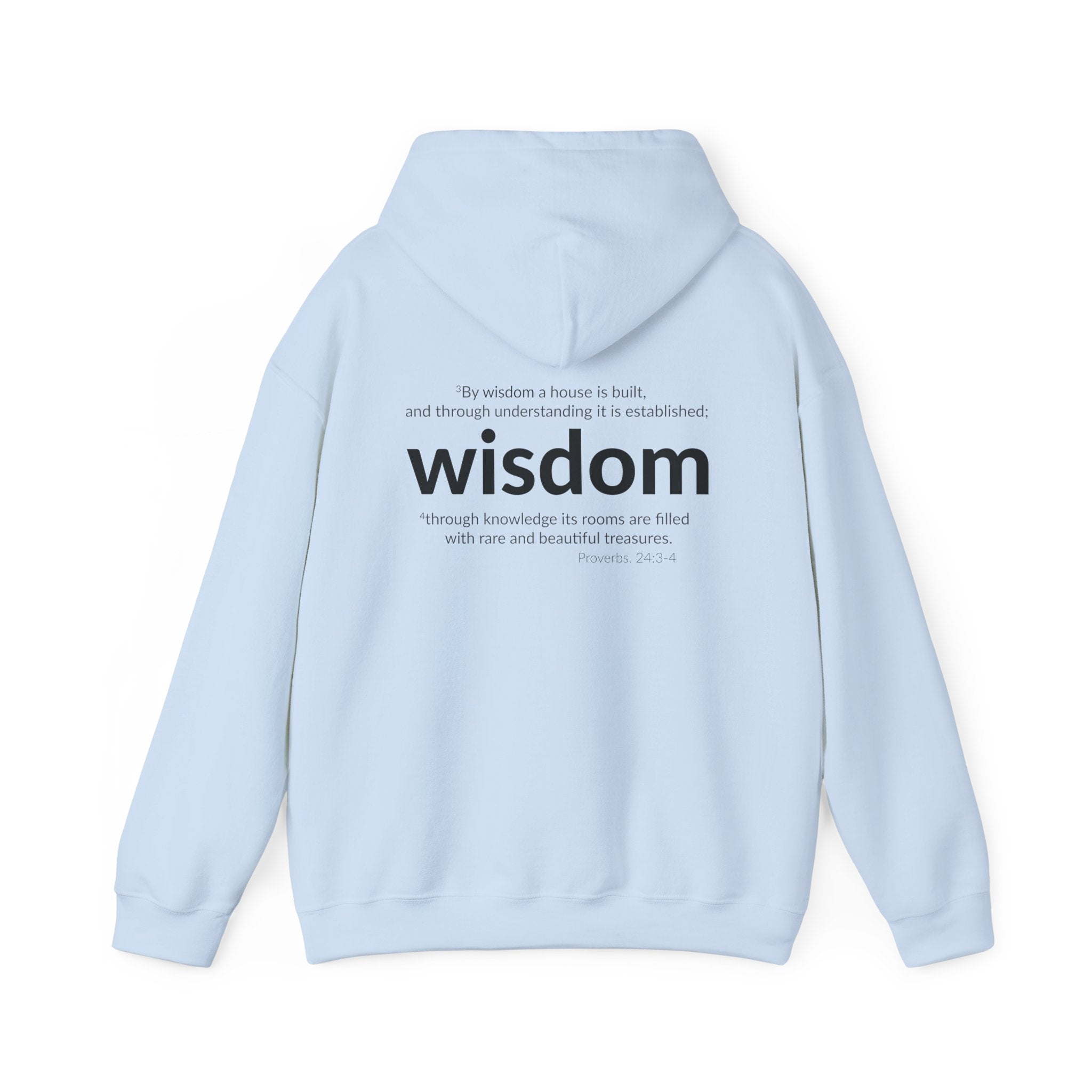 WISDOM | Faithware Collection – Hoodie | (Proverbs 24:3-4)