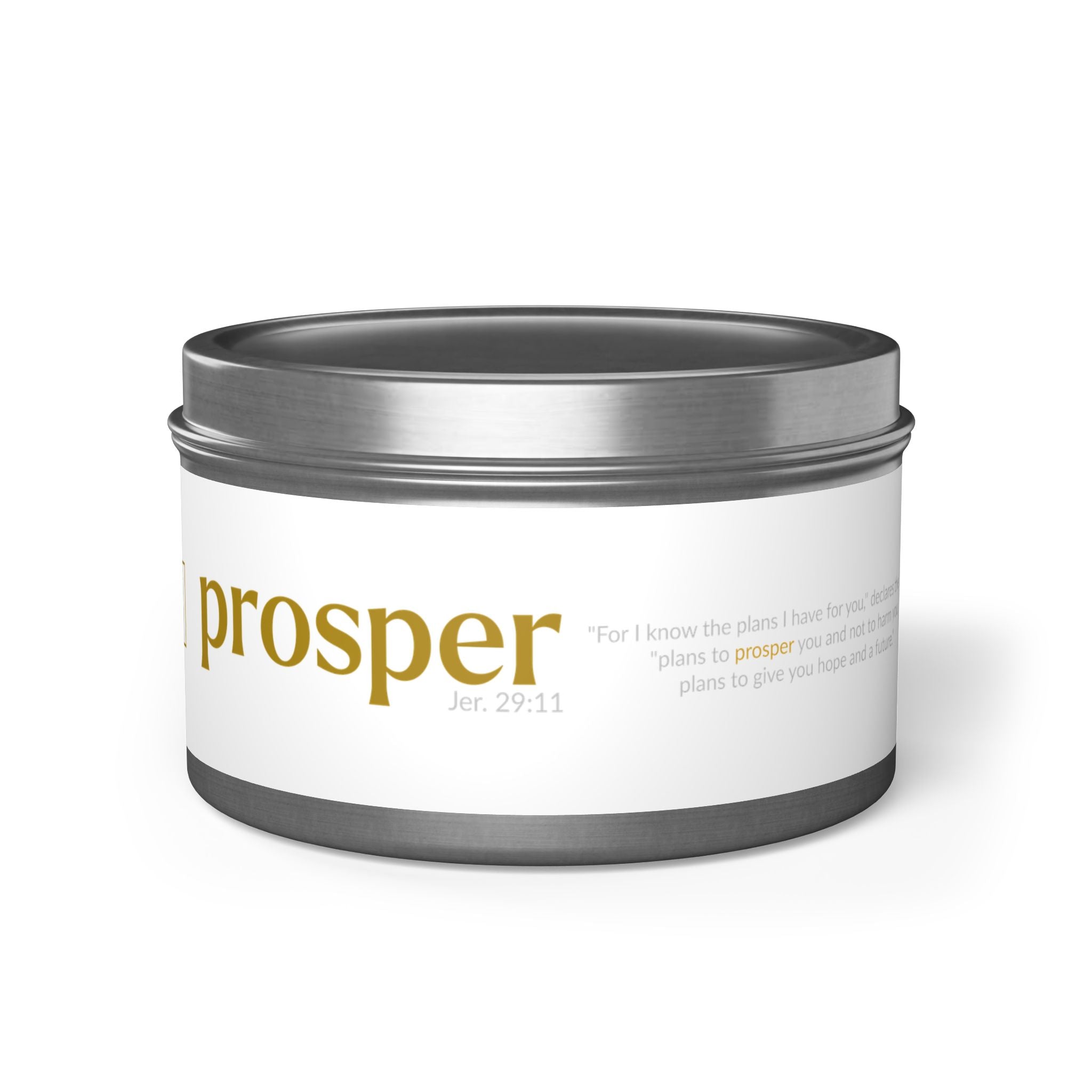The PROSPER 29:11 Collection | Soy Aromatherapy Tin Travel Candles |
