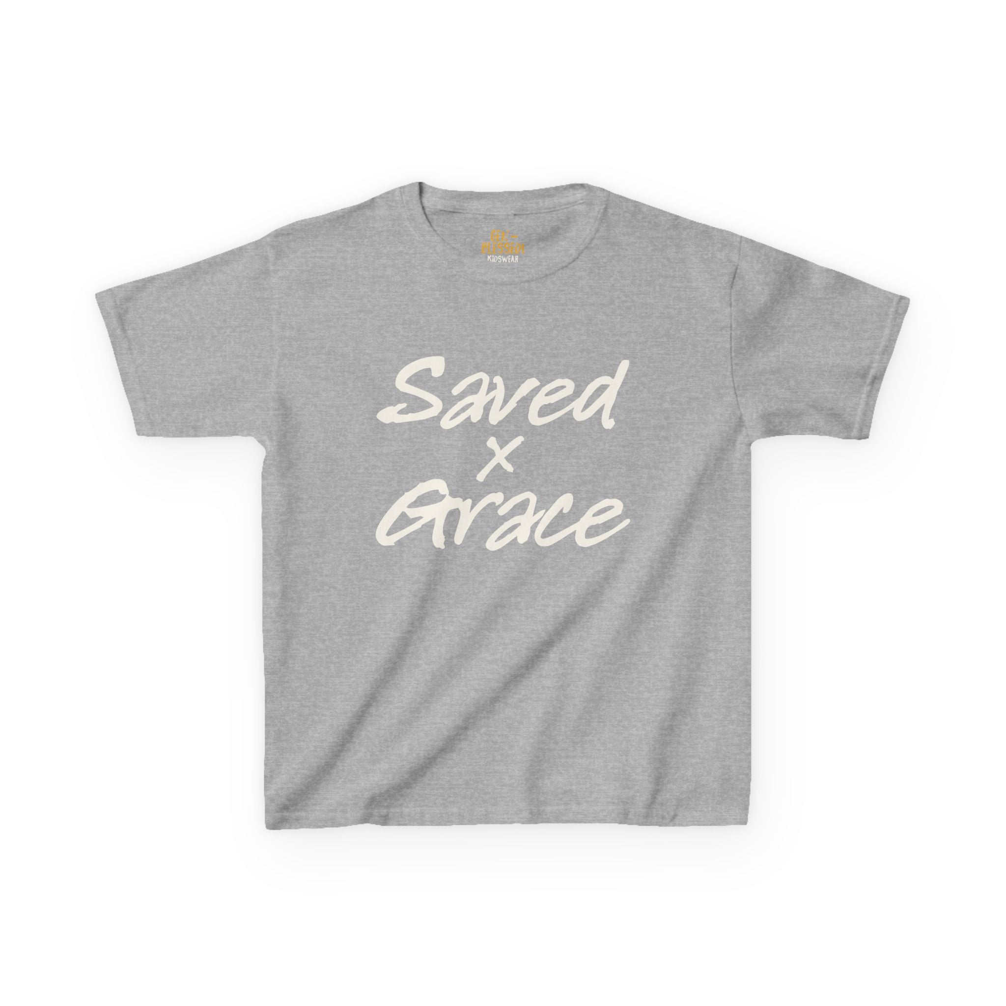 Saved x Grace | Kids Tee | Motivational Kids Shirt, Gifts for Young Dreamers, Casual Kids Clothing, Back to School Tee, Kids Hustle Tee