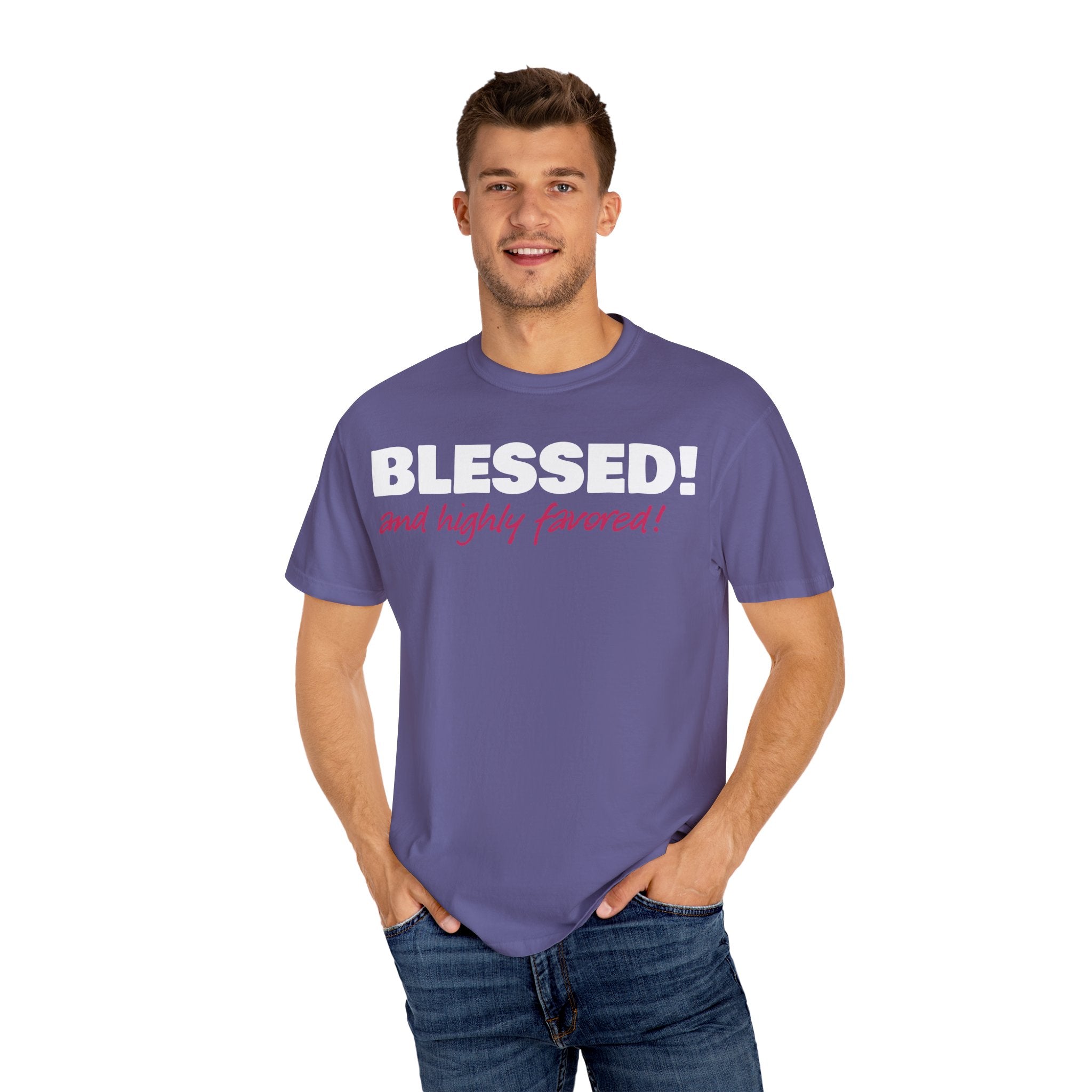 BLESSED! and Highly Favored! Collection | Women's Tee | (Luke 1:28)