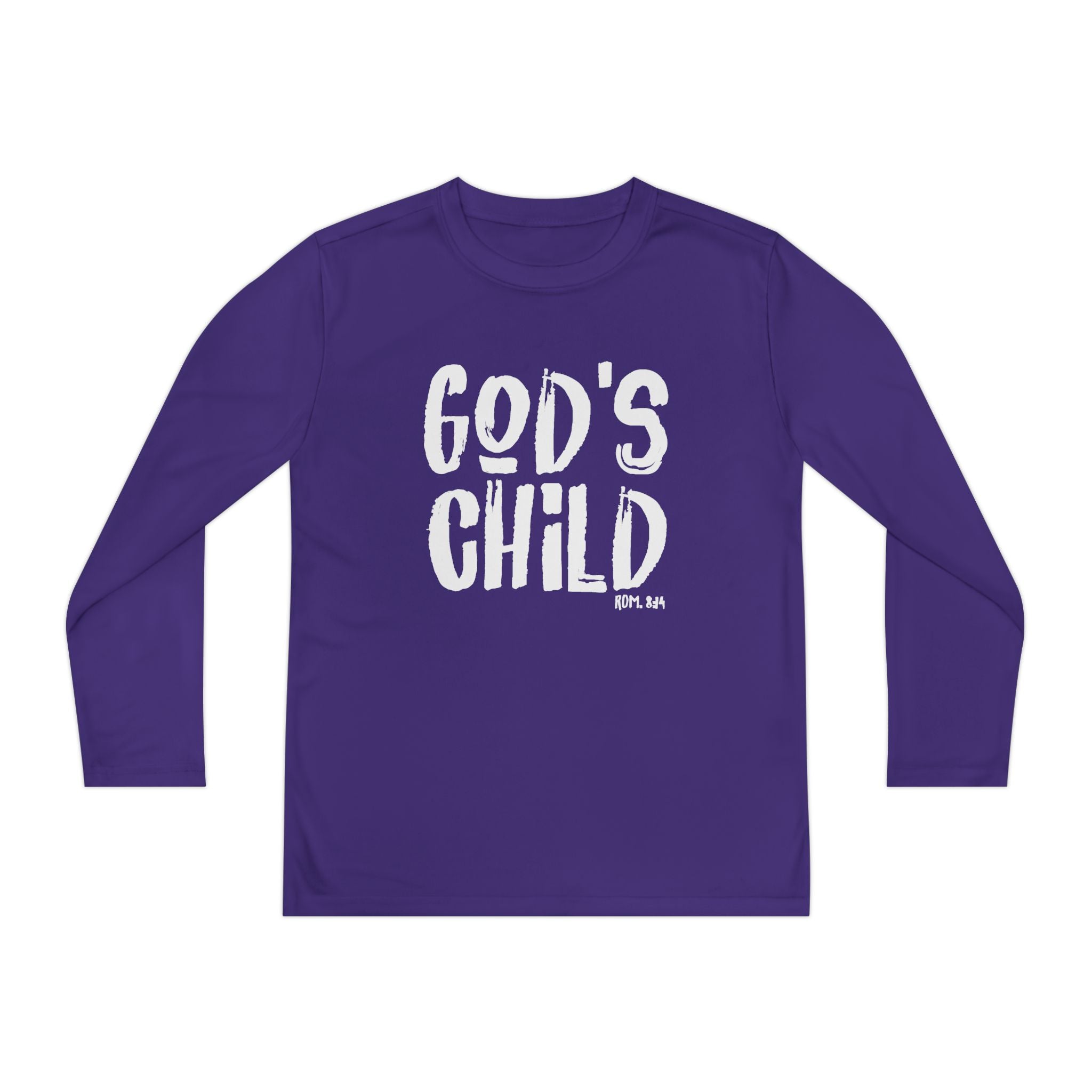 GOD'S CHILD! Collection | Youth Long Sleeve Tee | (Romans 8:14)