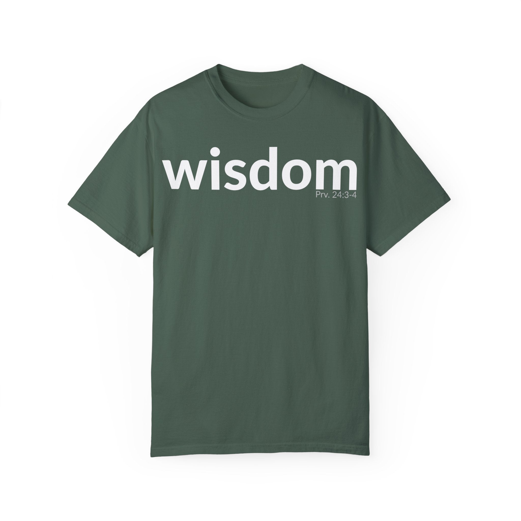 WISDOM | Faithware Collection – T-Shirt | Proverbs 24:3-4