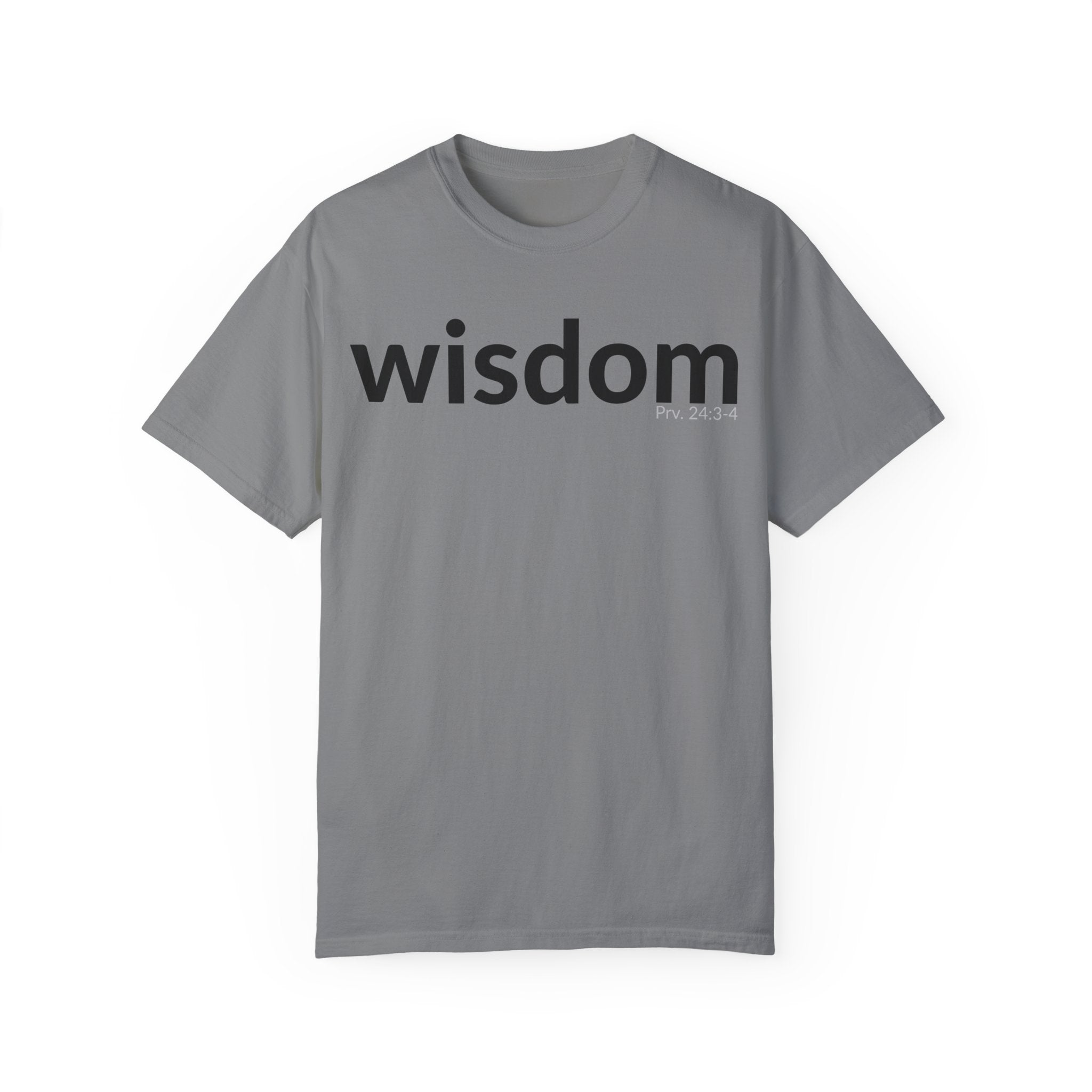 WISDOM | Faithware Collection – T-Shirt | Proverbs 24:3-4