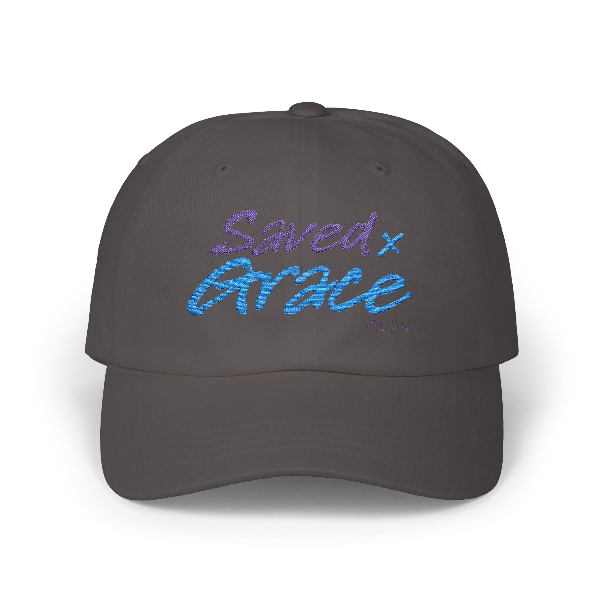 SAVED x GRACE faithware collection Woman's Cap | (Eph. 2:8) - Embroidered