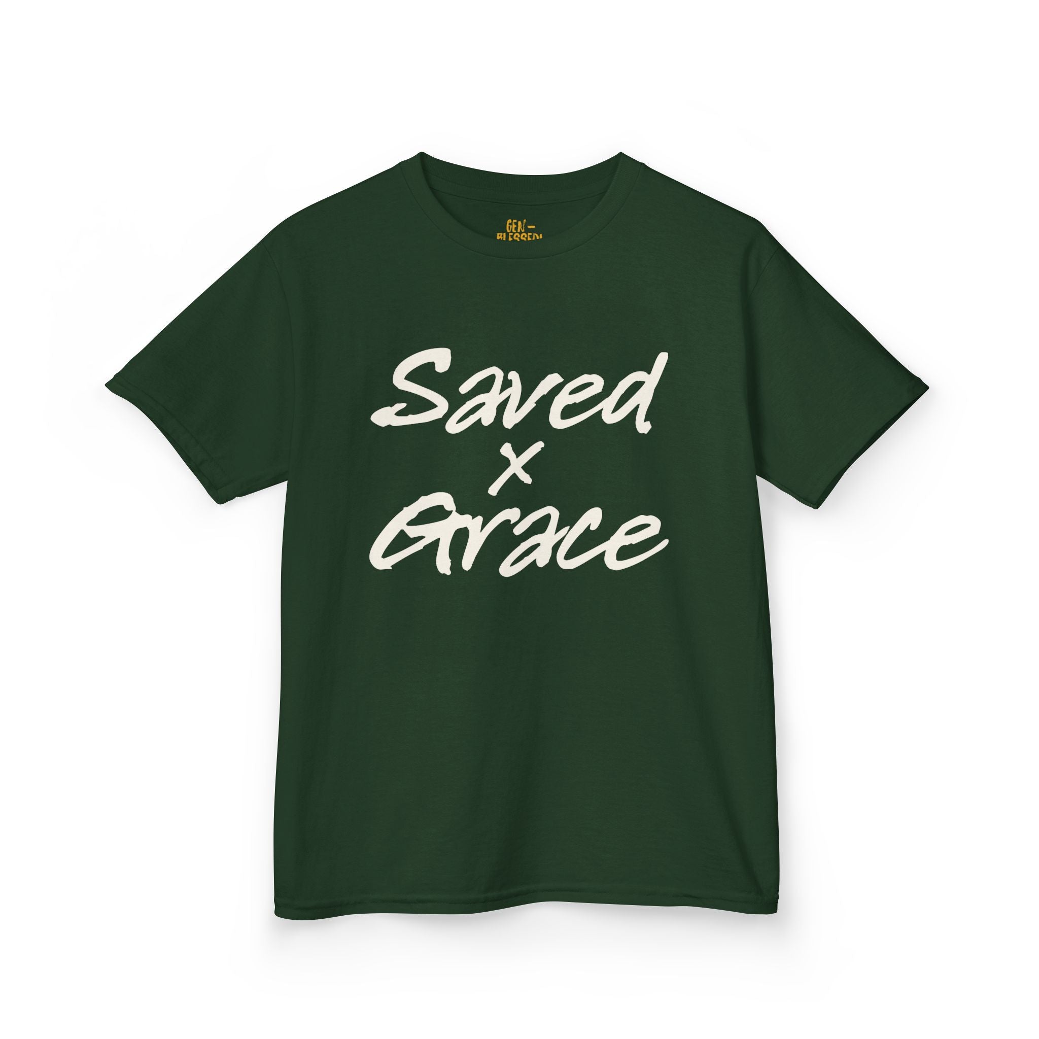 Saved x Grace | Kids Tee | Motivational Kids Shirt, Gifts for Young Dreamers, Casual Kids Clothing, Back to School Tee, Kids Hustle Tee