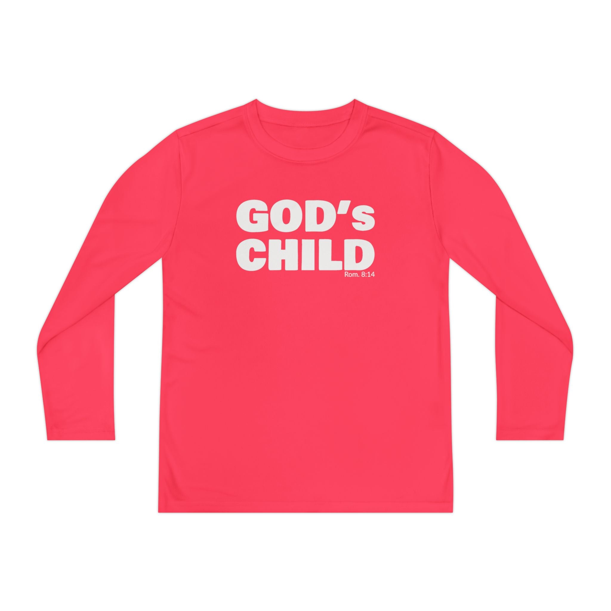 GOD'S CHILD! Collection Youth Long Sleeve Tee | (Romans 8:14)