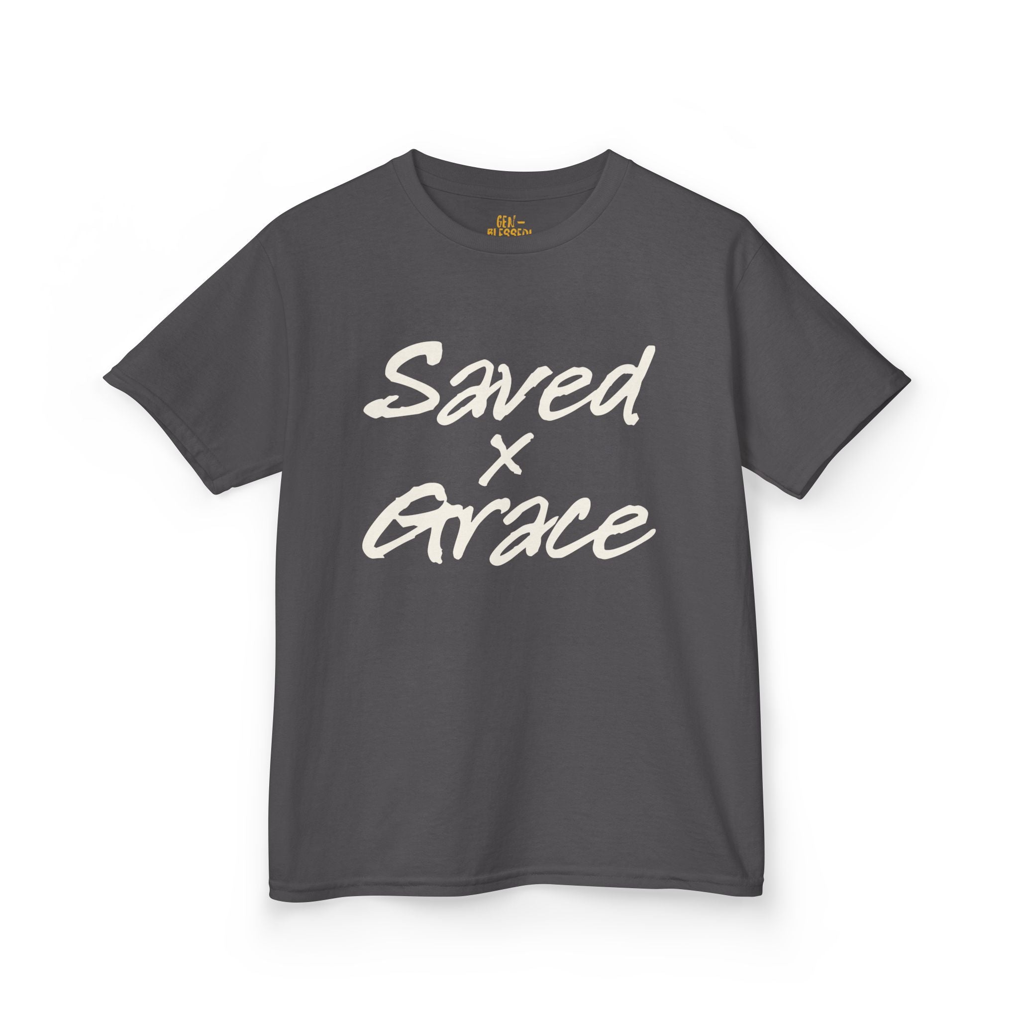 Saved x Grace | Kids Tee | Motivational Kids Shirt, Gifts for Young Dreamers, Casual Kids Clothing, Back to School Tee, Kids Hustle Tee
