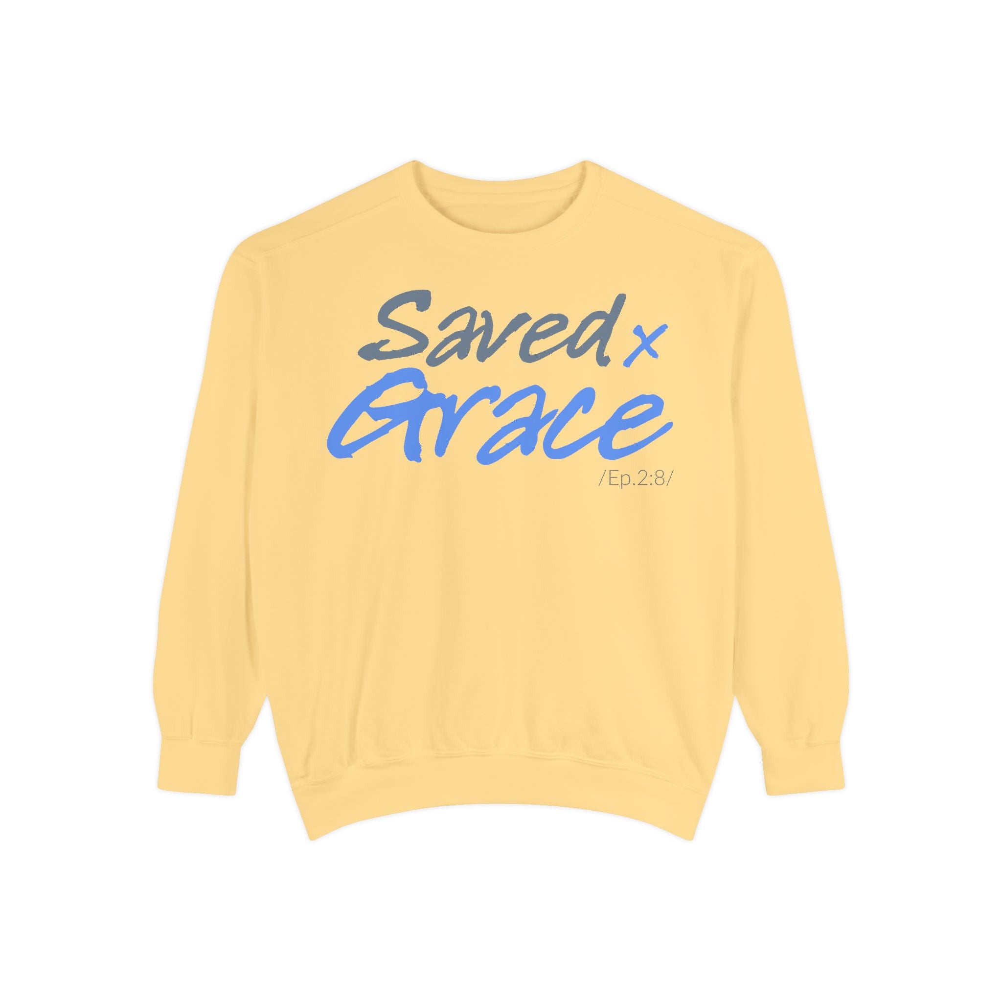SAVED x GRACE Faithware Collection Unisex Sweatshirt | (Ephesians 2:8)