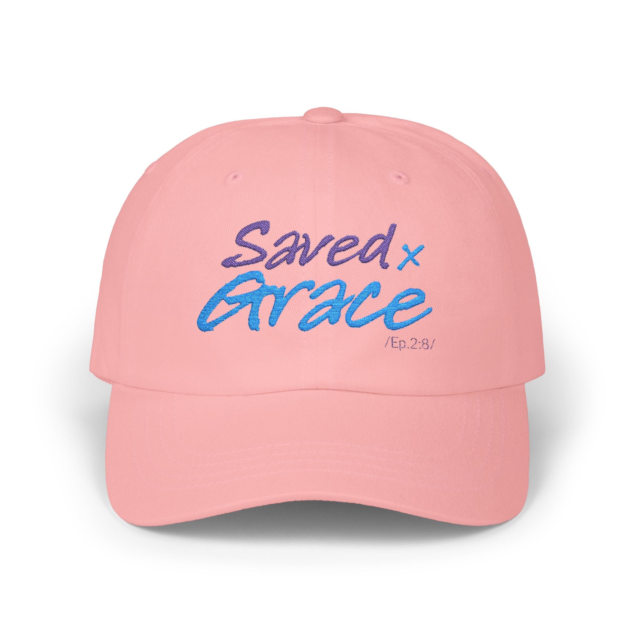 SAVED x GRACE faithware collection Woman's Cap | (Eph. 2:8) - Embroidered