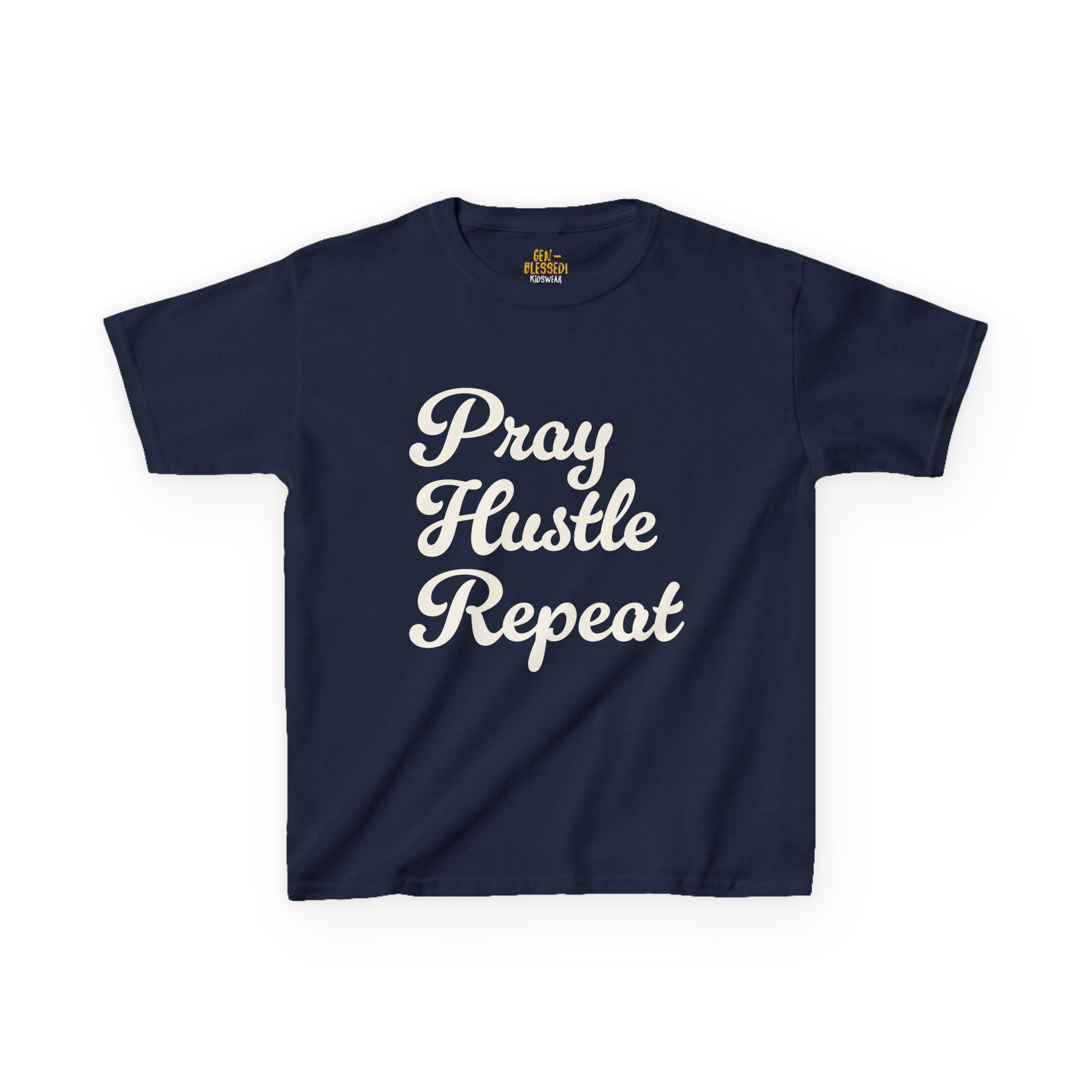 Pray Hustle Repeat | Kids Tee | Gen-BLESSED! Kidswear Collection