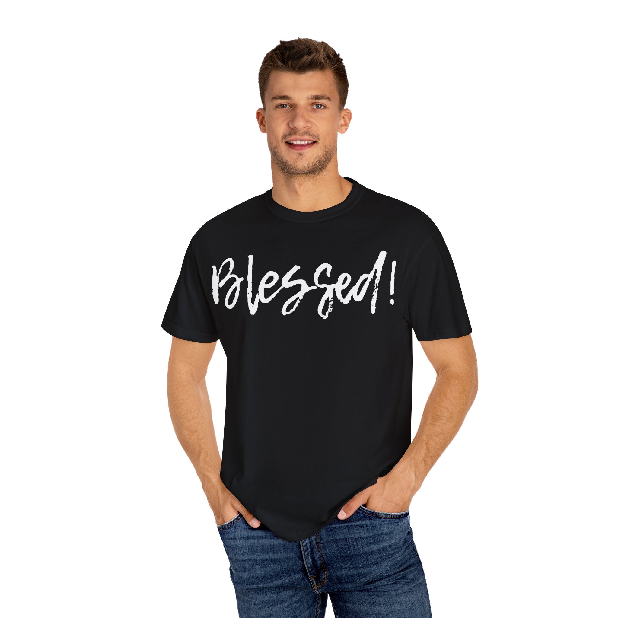BLESSED! | Unisex Garment-Dyed T-shirt | (Jeremiah 17:7)