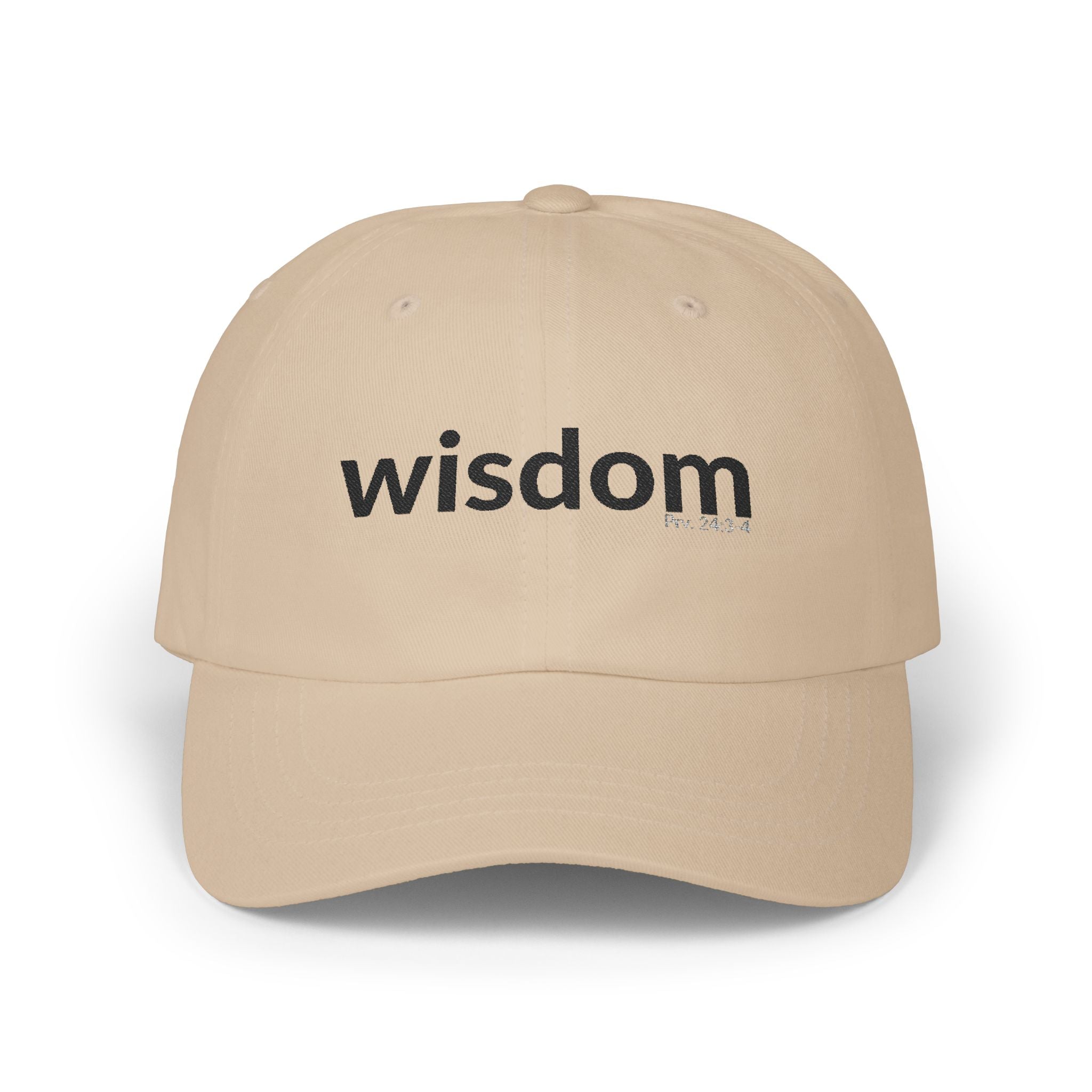 WISDOM Faithware Collection – Cap | (black text)